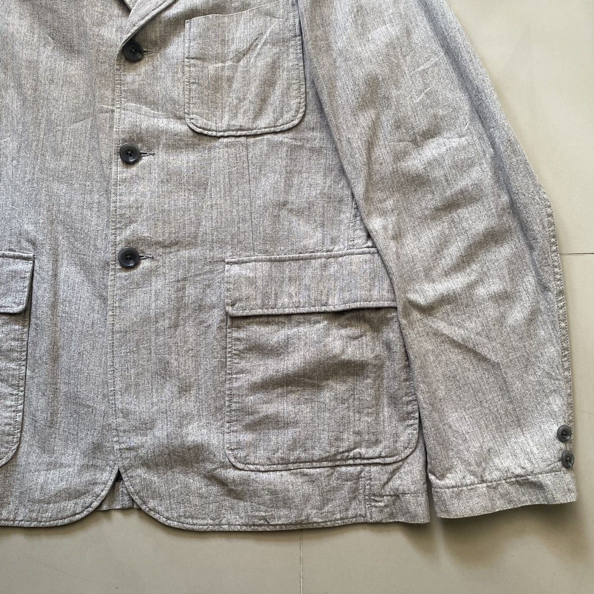 Engineered Garments gray cotton blazer + cotton waist Size US M / EU 48-50 / 2 - 6 Thumbnail
