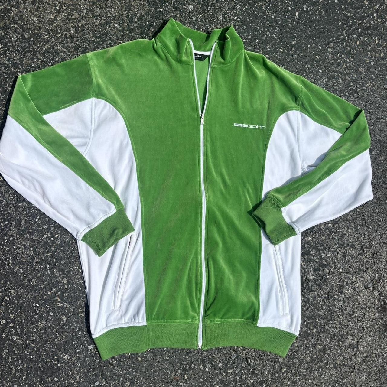 Sean John Vintage Y2K SeanJohn Track Jumper Green Sz XL Size US XL / EU 56 / 4 - 1 Thumbnail