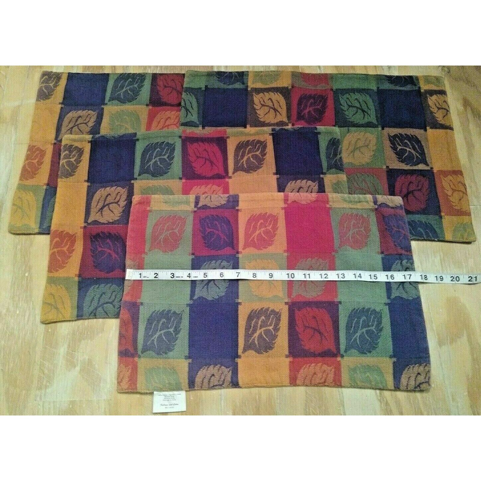 Other Fallani and Cohn Cotton Placemats Fall Leaves RN 14826 4 Pc. Size ONE SIZE - 2 Thumbnail