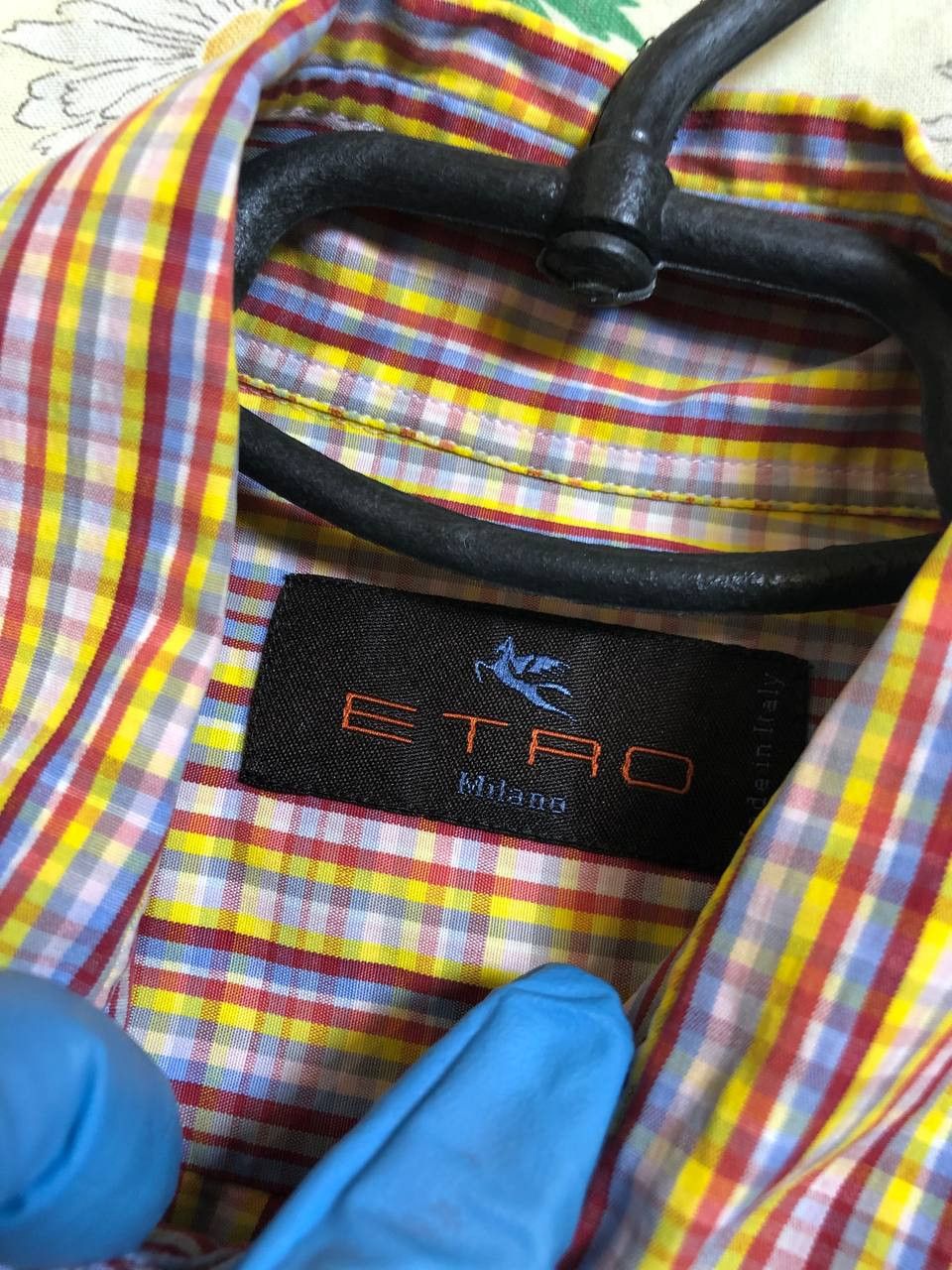 Etro Men's Etro Milano Multicolor Textured Stripe Shirt Size US L / EU 52-54 / 3 - 2 Thumbnail