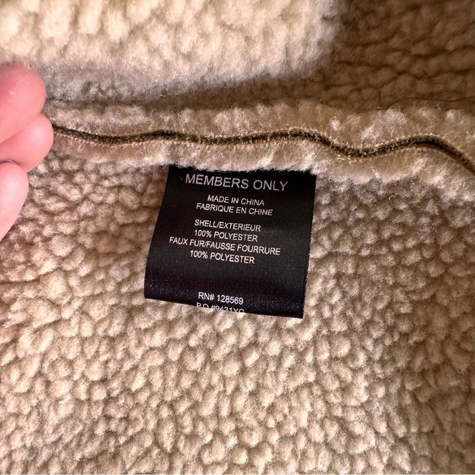 Members Only Members Only Faux Suede Sherpa Fleece Cape – Moss Green Size M / US 6-8 / IT 42-44 - 7 Thumbnail