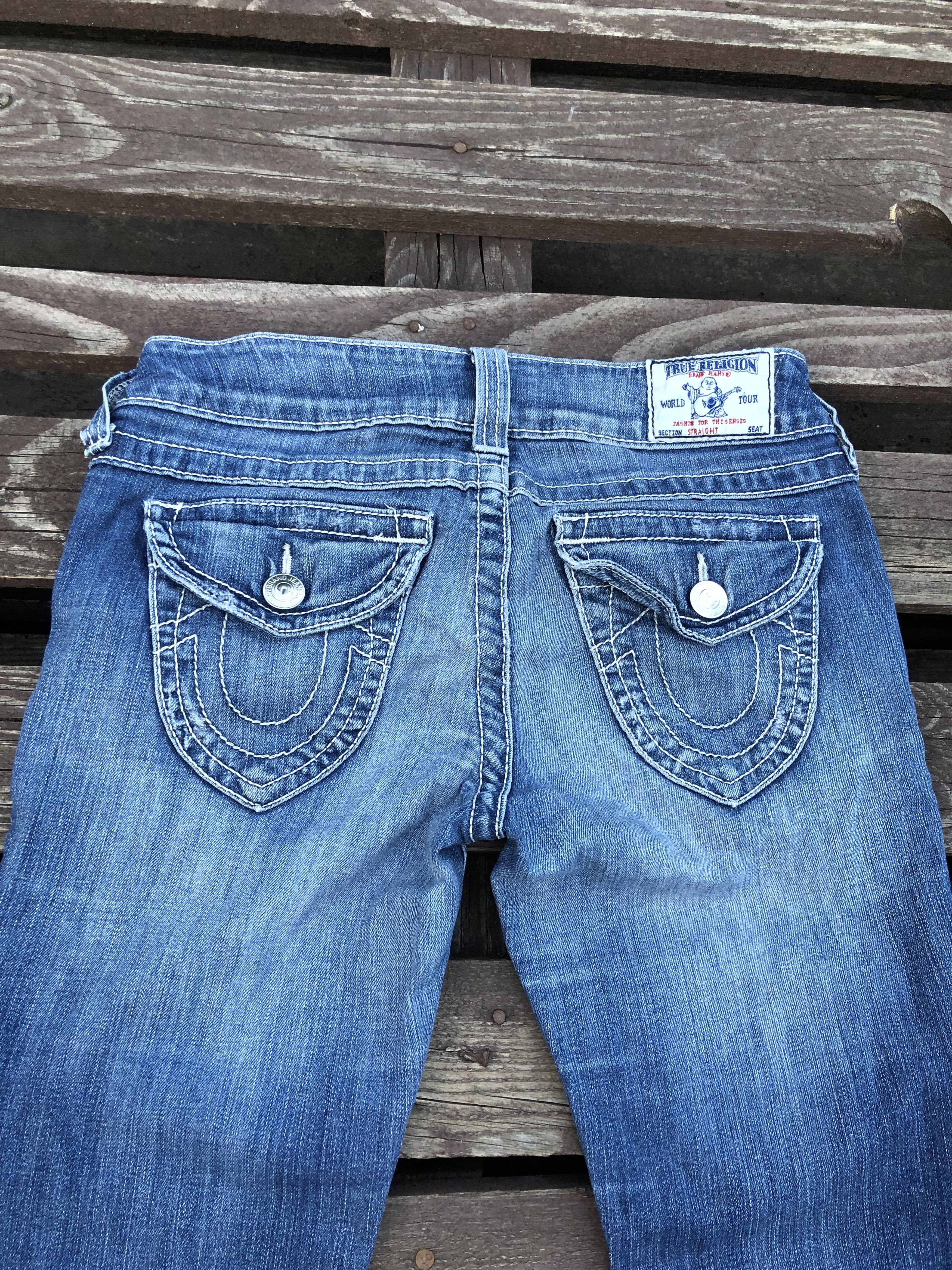 True Religion Vintage Y2K True Religion Straight Denim Jeans Size 28 Size 28" / US 6 / IT 42 - 16 Thumbnail
