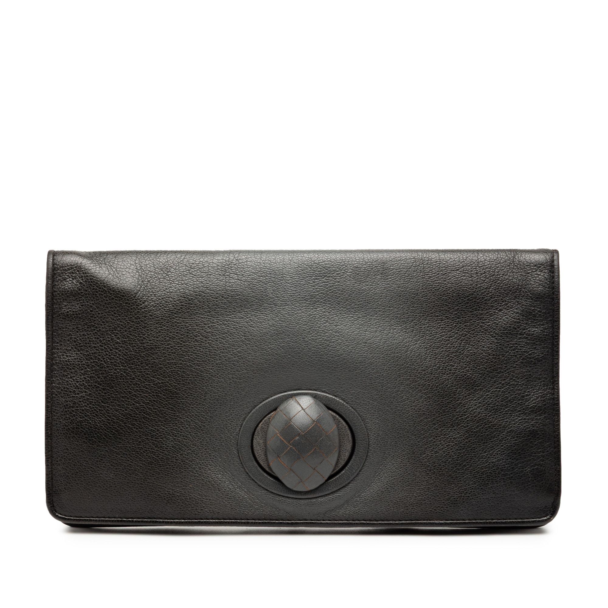 Bottega Veneta Bottega Veneta Leather Turn Lock Clutch Size ONE SIZE - 1 Thumbnail