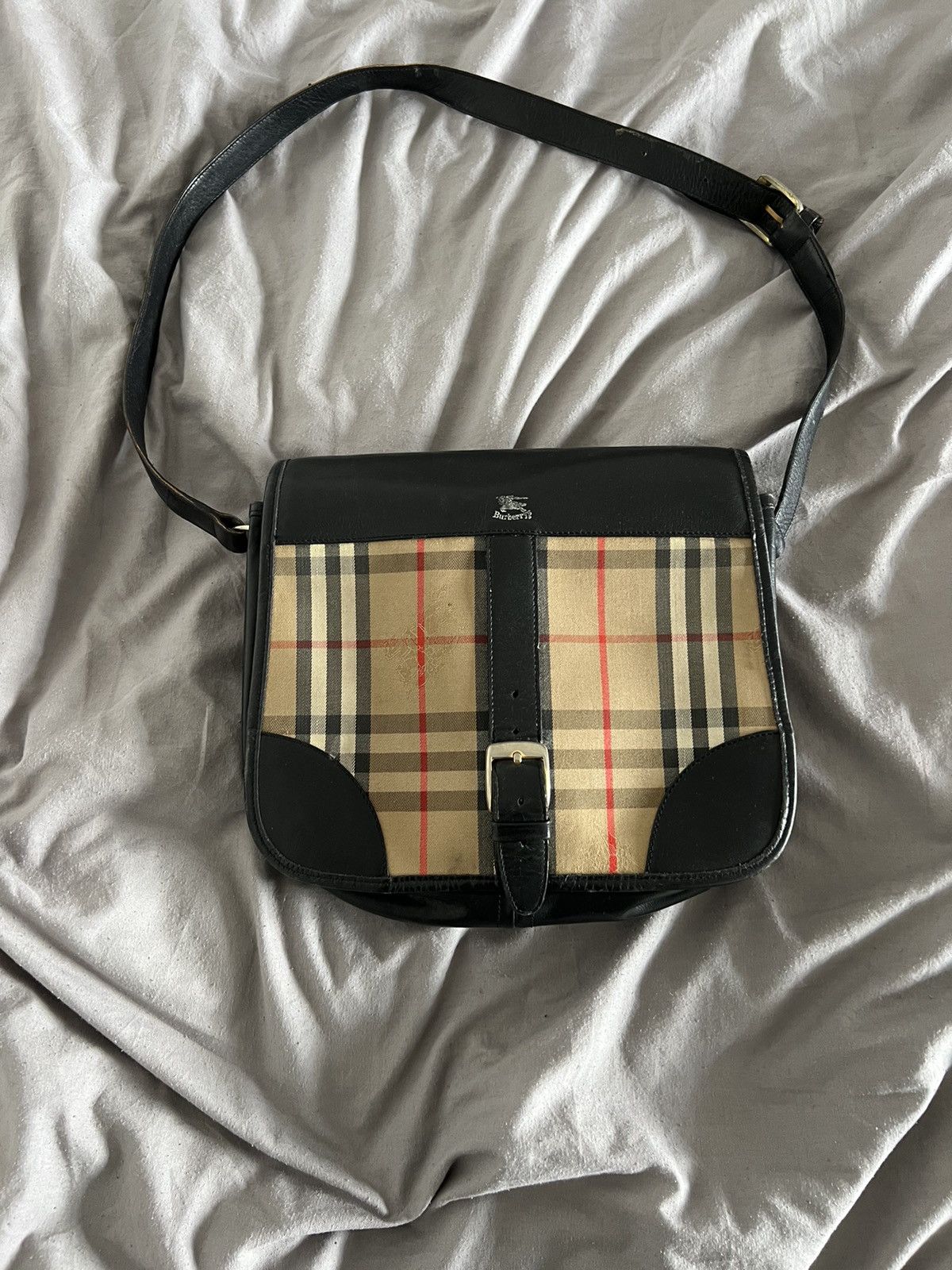 Burberry × Designer × Vintage Burberry Bag Vintage Nova Check London Y2k Size ONE SIZE - 2 Thumbnail