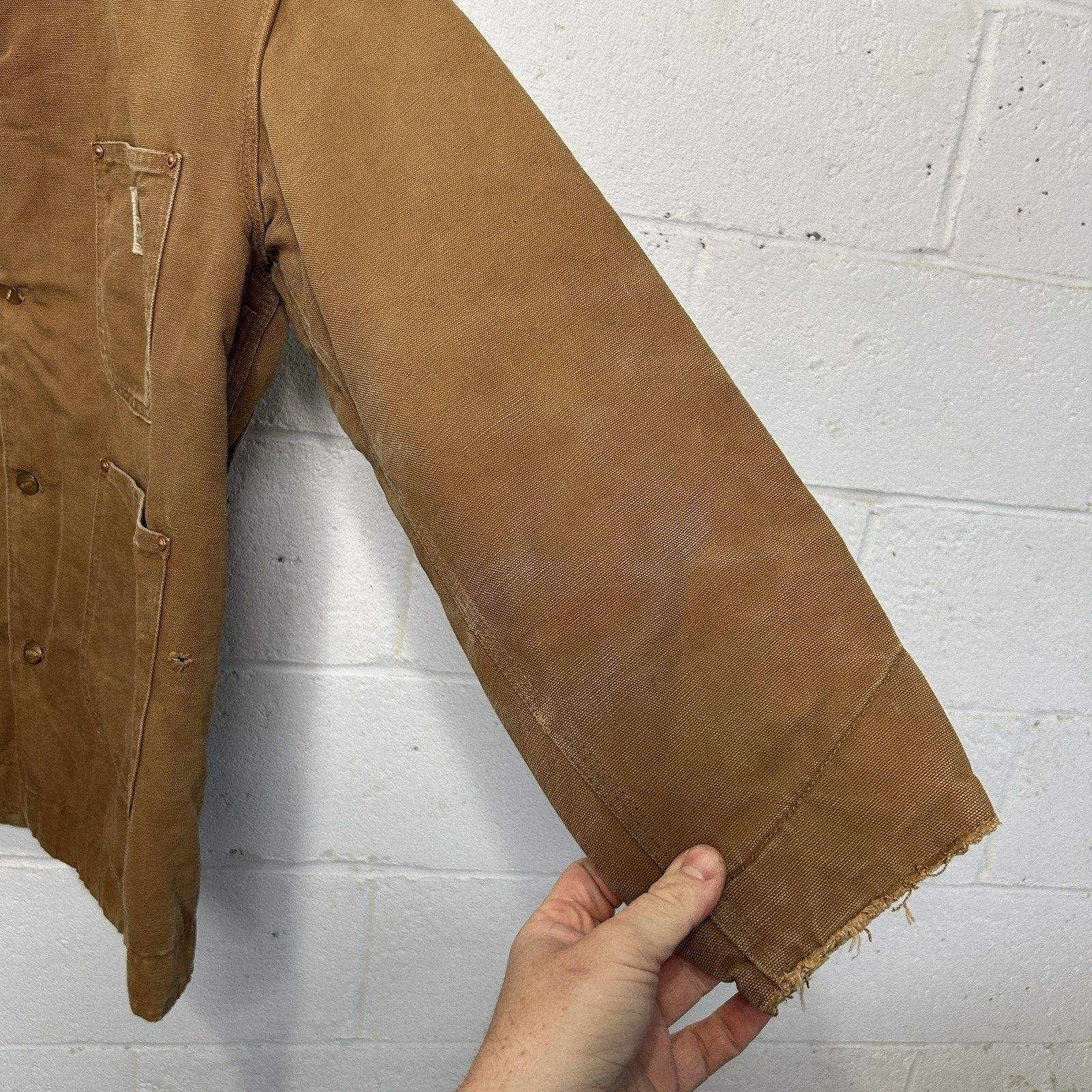 Carhartt Vintage 1960s Carhartt Blanket-Lined Chore Coat “Tan” Big C Size US L / EU 52-54 / 3 - 5 Thumbnail