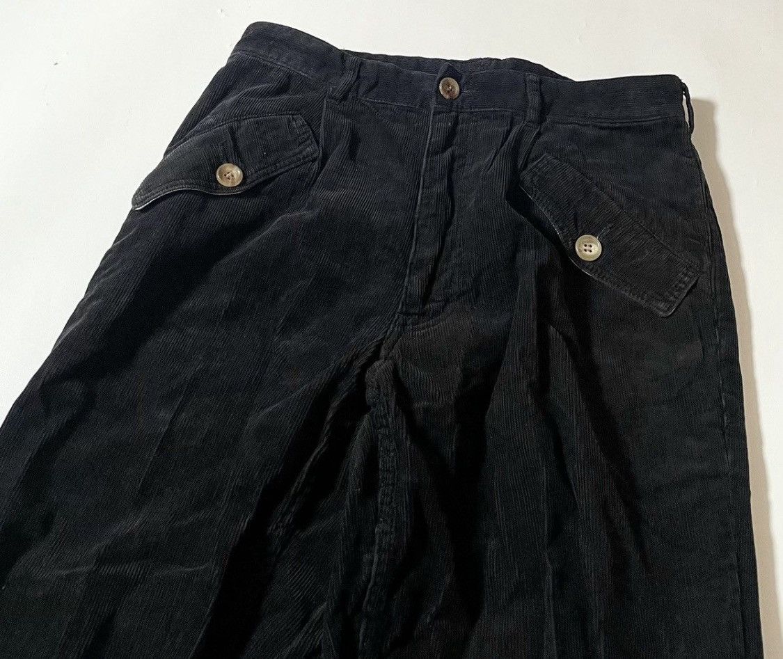 Comme des Garcons Cdg homme plus AD2004 black corduroy trousers Size US 29 - 2 Thumbnail