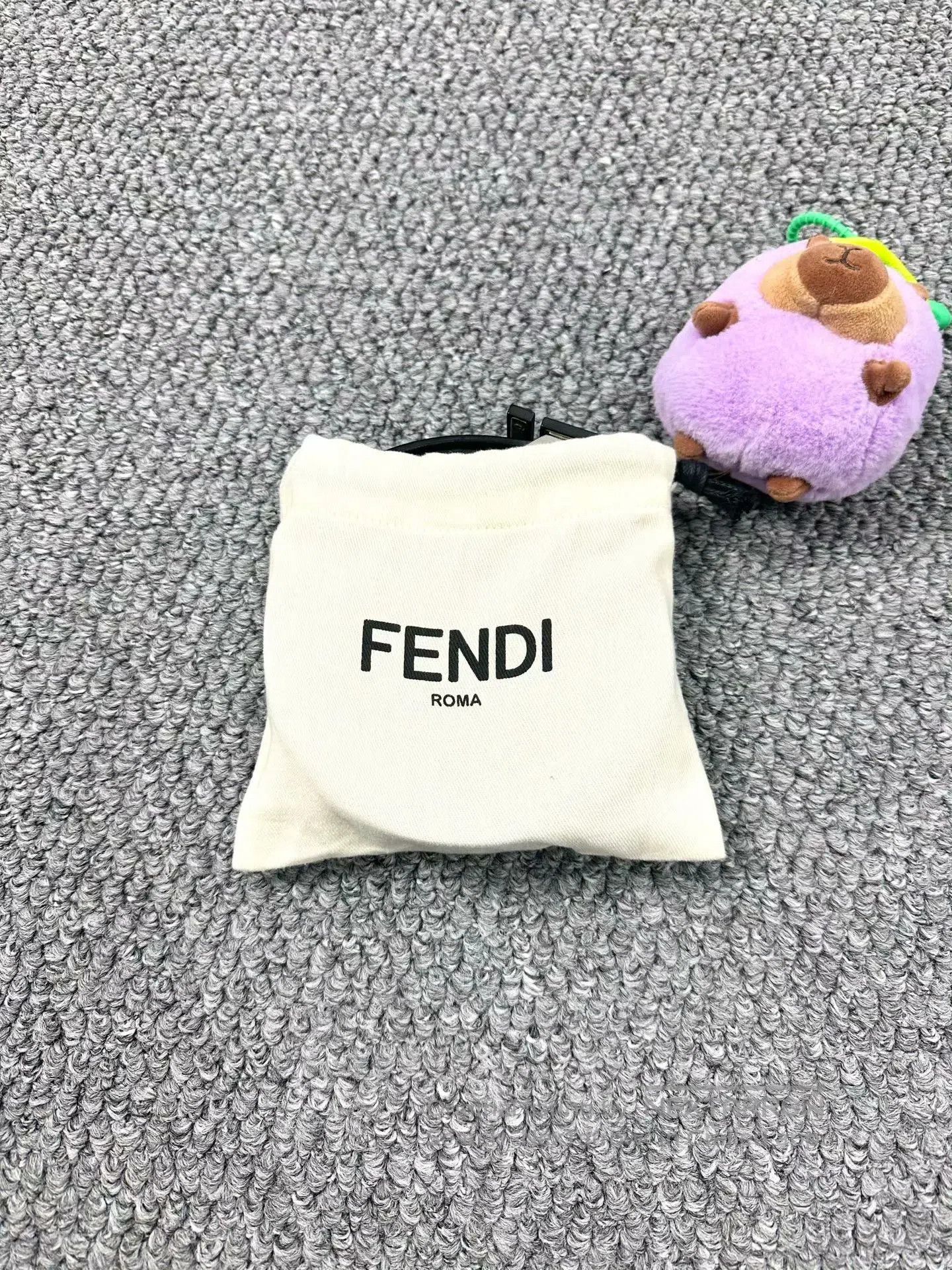 Fendi FENDI Brown Monogram All-over Printed Double F Belt| Size ONE SIZE - 4 Thumbnail