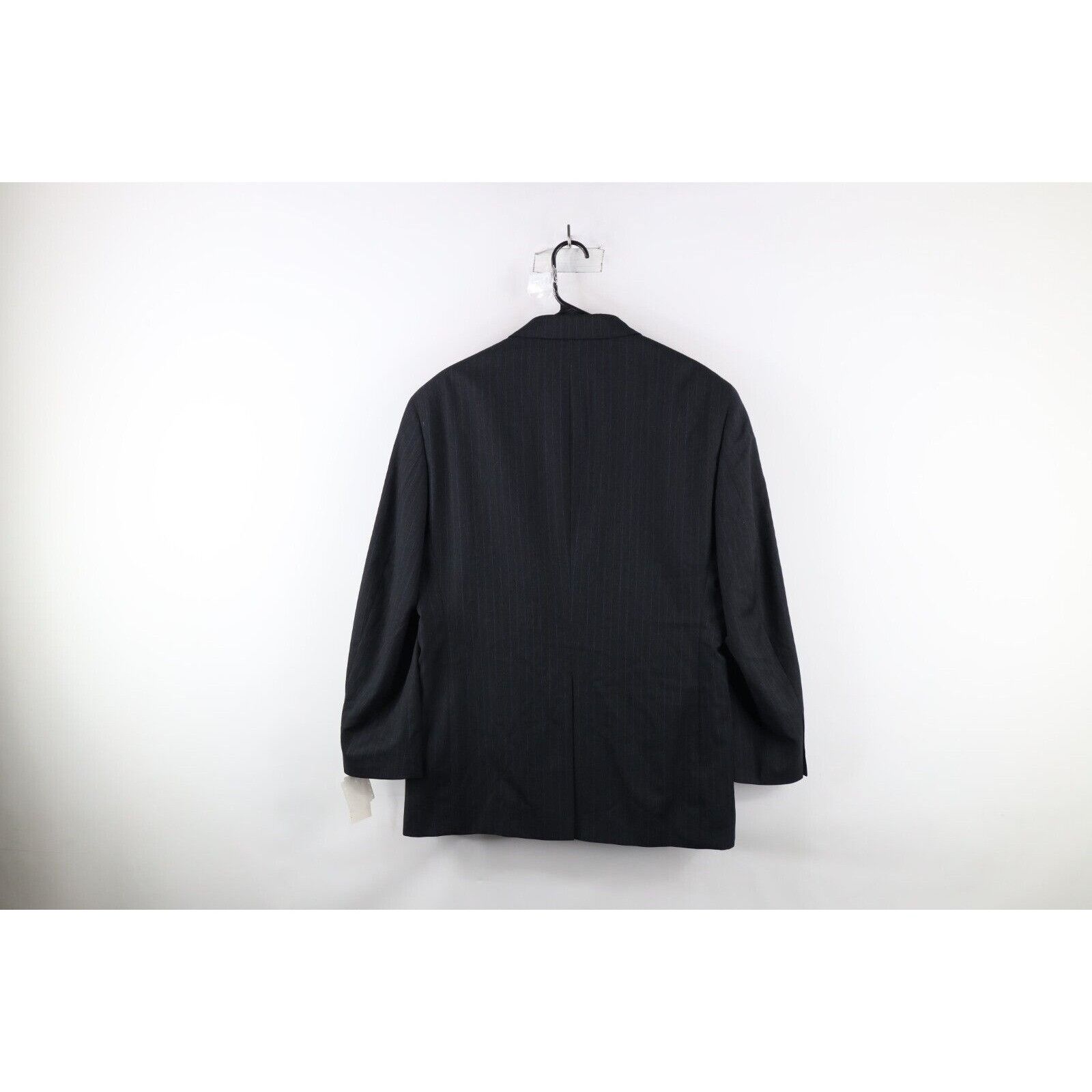 Stafford × Vintage New Stafford Pinstriped Wool Cashmere 2 Button Suit Jacket Size US L / EU 52-54 / 3 - 16 Thumbnail