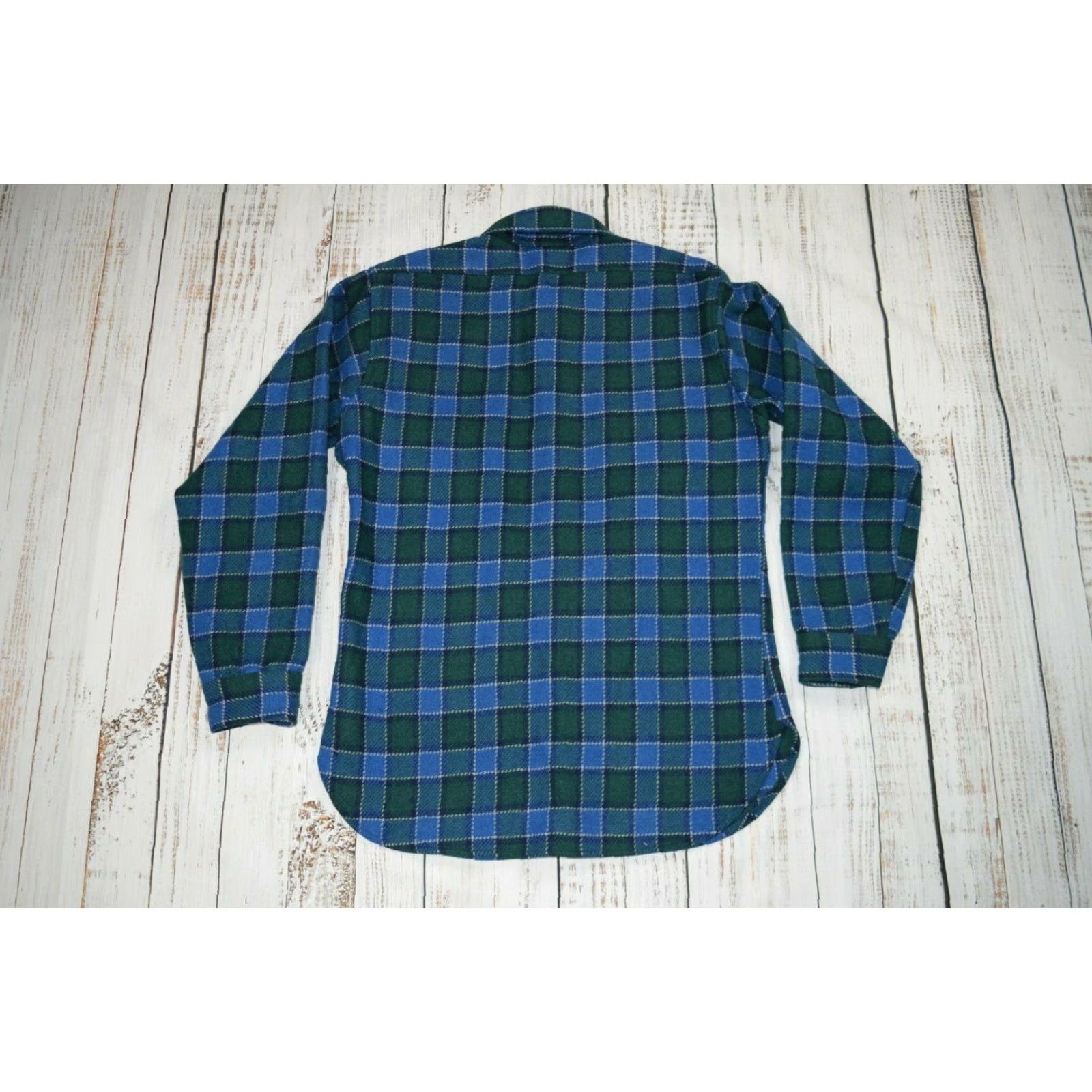 Pendleton Vintage Pendleton Men's Heavy Wool Flannel Shirt Jacket 60s 70s Plaid Cruiser Size US M / EU 48-50 / 2 - 7 Thumbnail