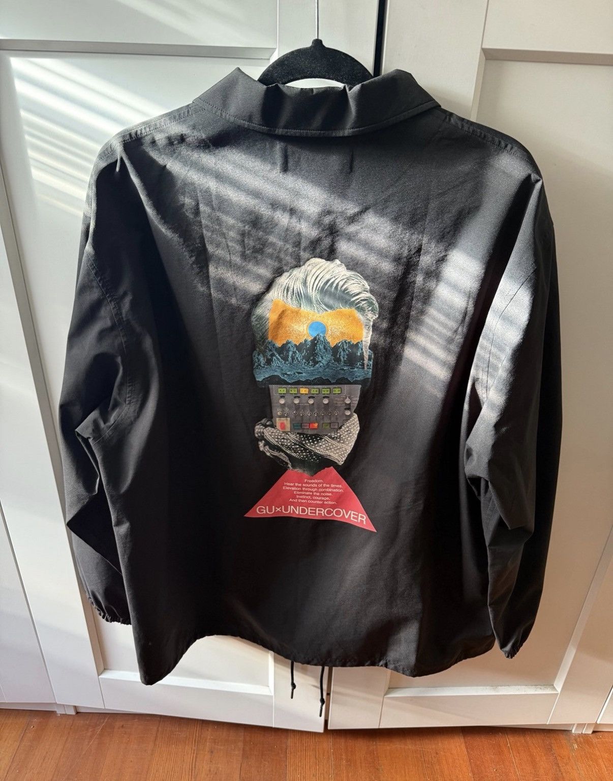 GU × Undercover GU UNDERCOVER Black Nylon Coach Jacket XL Size US XL / EU 56 / 4 - 1 Thumbnail