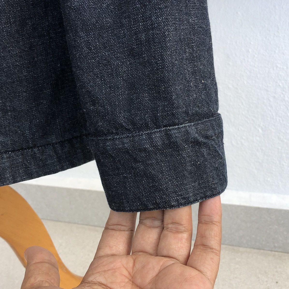 A.P.C. Vintage A.P.C Embroidery Logo Denim Zipper Jacket Size US M / EU 48-50 / 2 - 12 Thumbnail