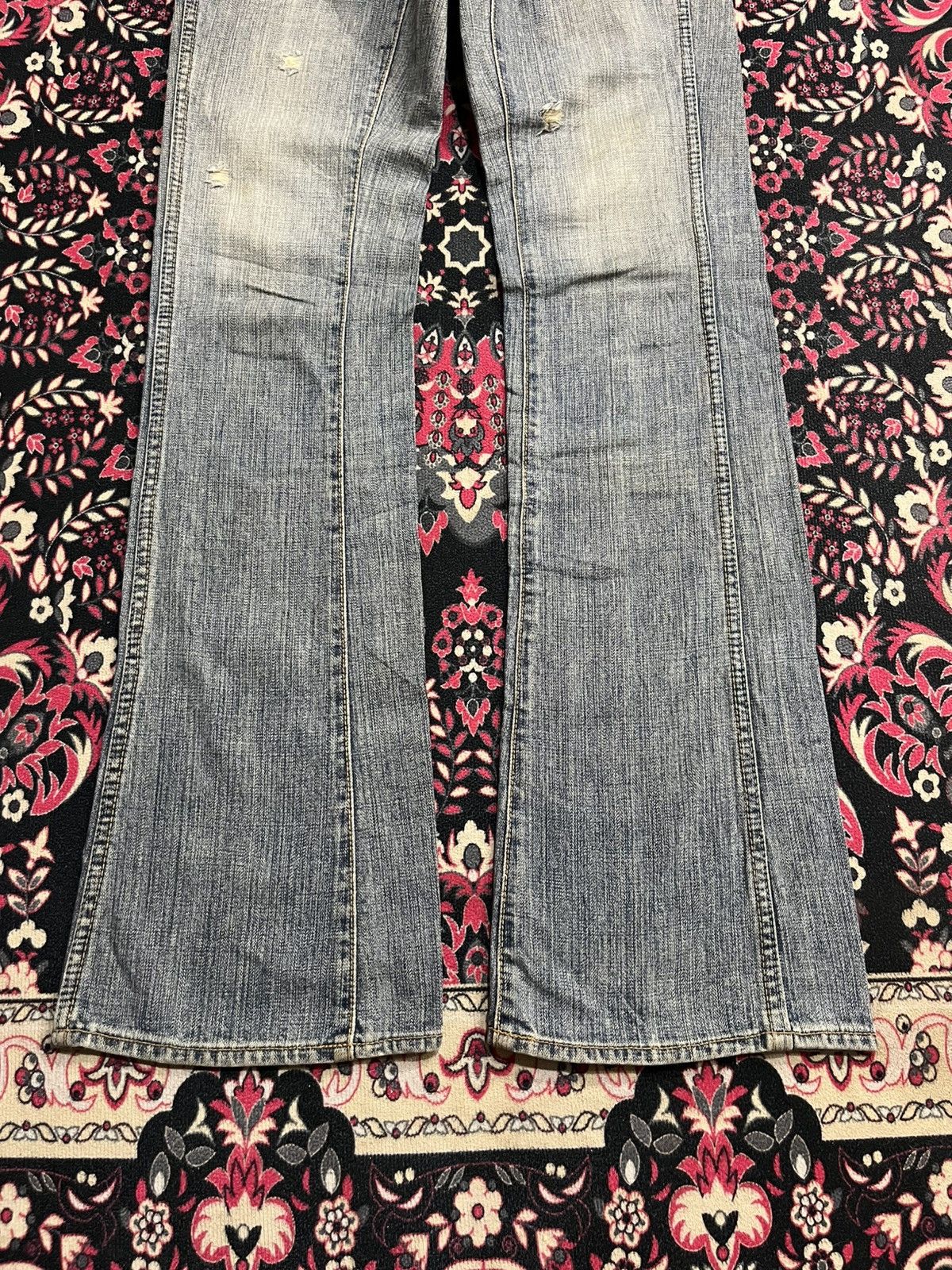 Japanese Brand Vintage Japanese Brand Brappers Grey Washed Flare Jeans Size 28" / US 6 / IT 42 - 8 Thumbnail