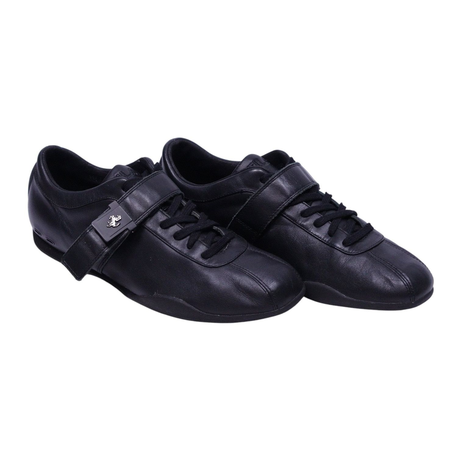 Ferrari Ferrari X Fila black leather sneakers Size US 10 / EU 43 - 1 Thumbnail