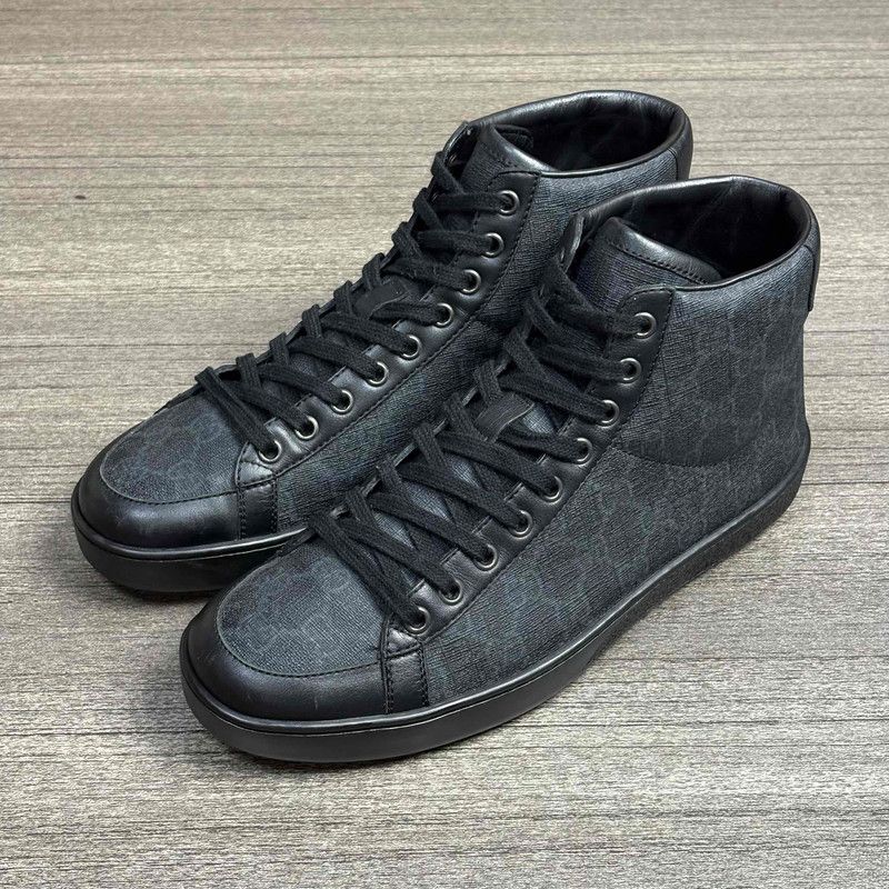 Gucci Gucci Black High-Top Fashion Sneakers for Men Size US 6.5 / EU 39-40 - 1 Thumbnail