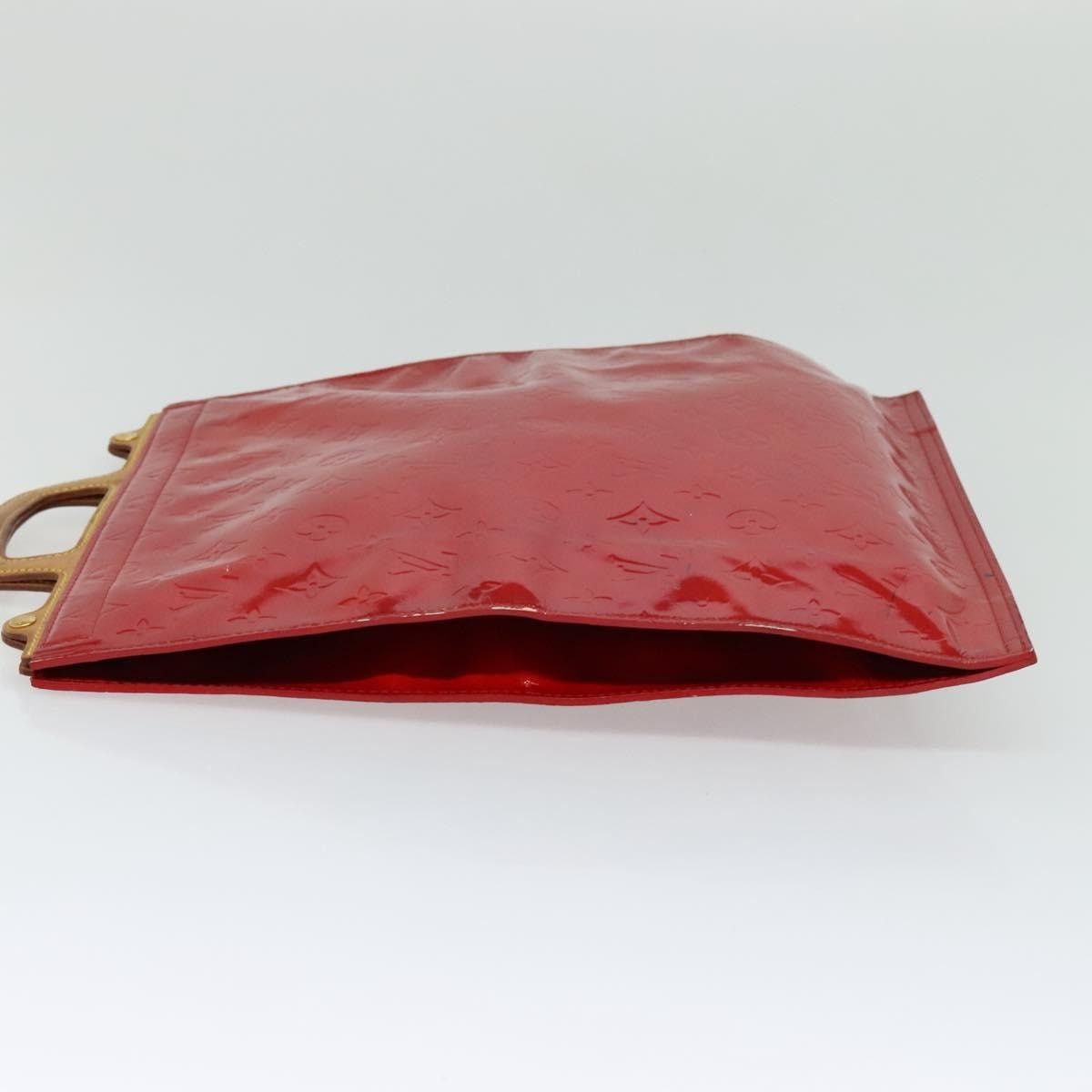 Louis Vuitton LOUIS VUITTON Monogram Vernis Stanton Tote Bag Red M91078 Size ONE SIZE - 3 Thumbnail