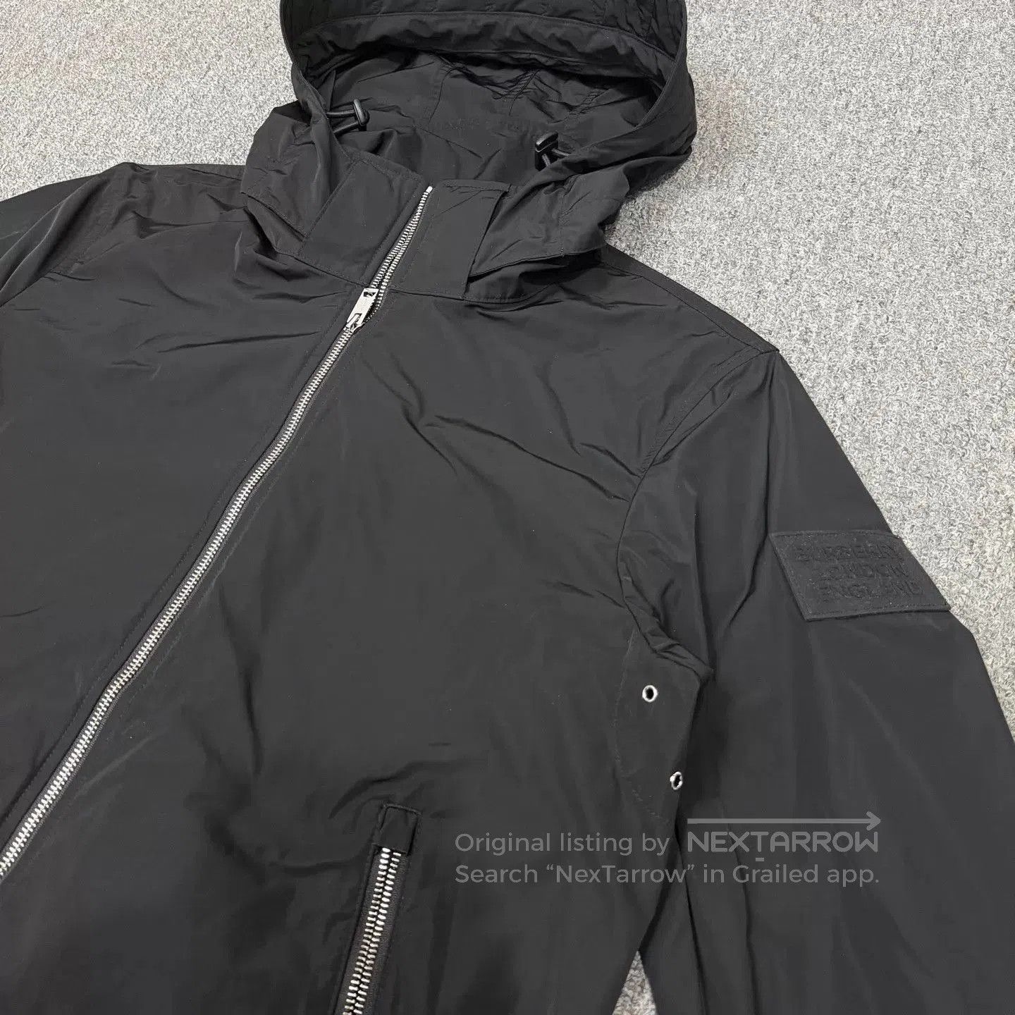 Burberry Black Hooded Zip. Size US M / EU 48-50 / 2 - 3 Thumbnail