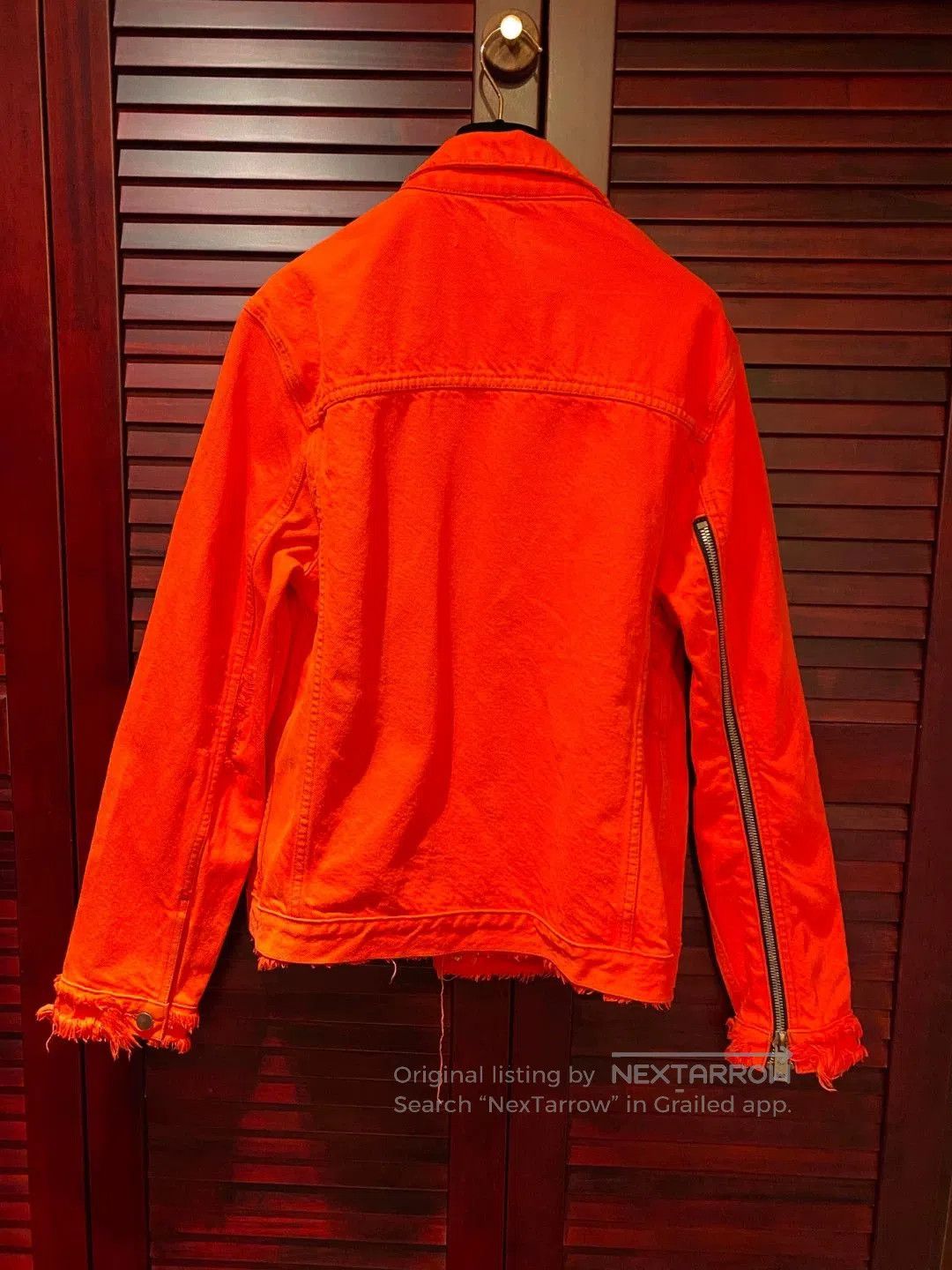 424 424 Men's Red Denim Jacket. Size US S / EU 44-46 / 1 - 5 Thumbnail