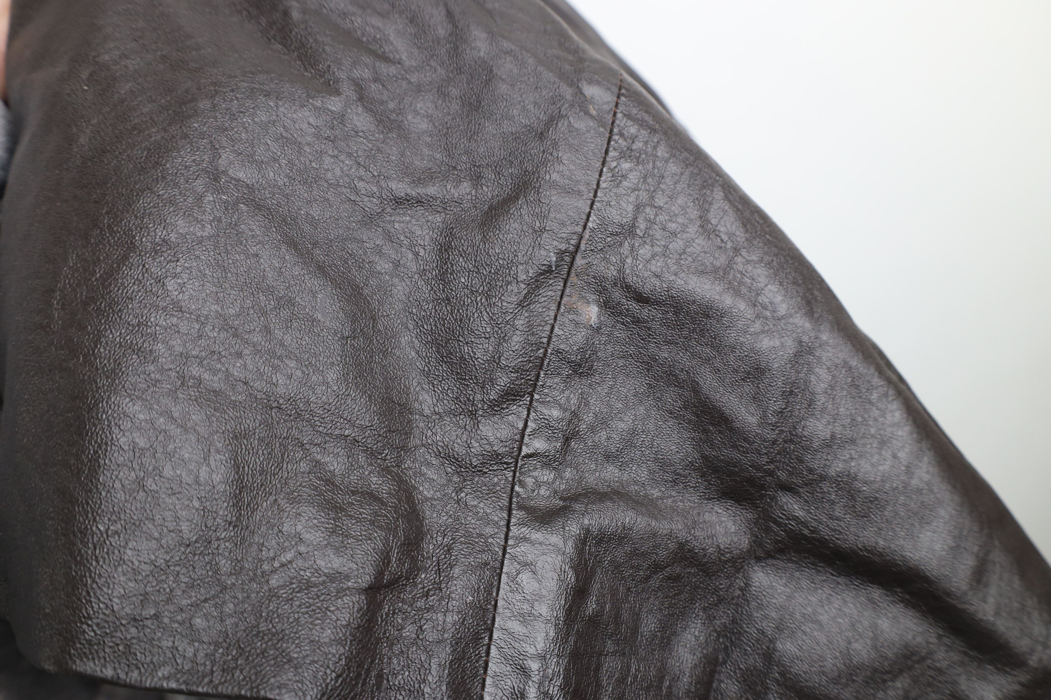Vintage Vintage 90s Streetwear Leather Trench Coat Jacket Dark Brown Size XXL / US 16-18 / IT 52-54 - 6 Thumbnail