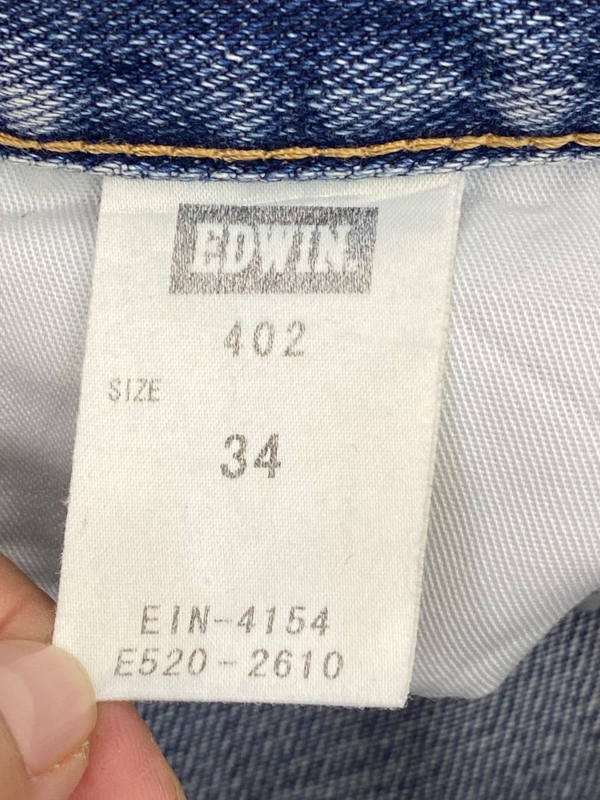 Edwin Edwin Light Wash Whiskered Style Straight Leg Jeans Size US 34 / EU 50 - 10 Thumbnail