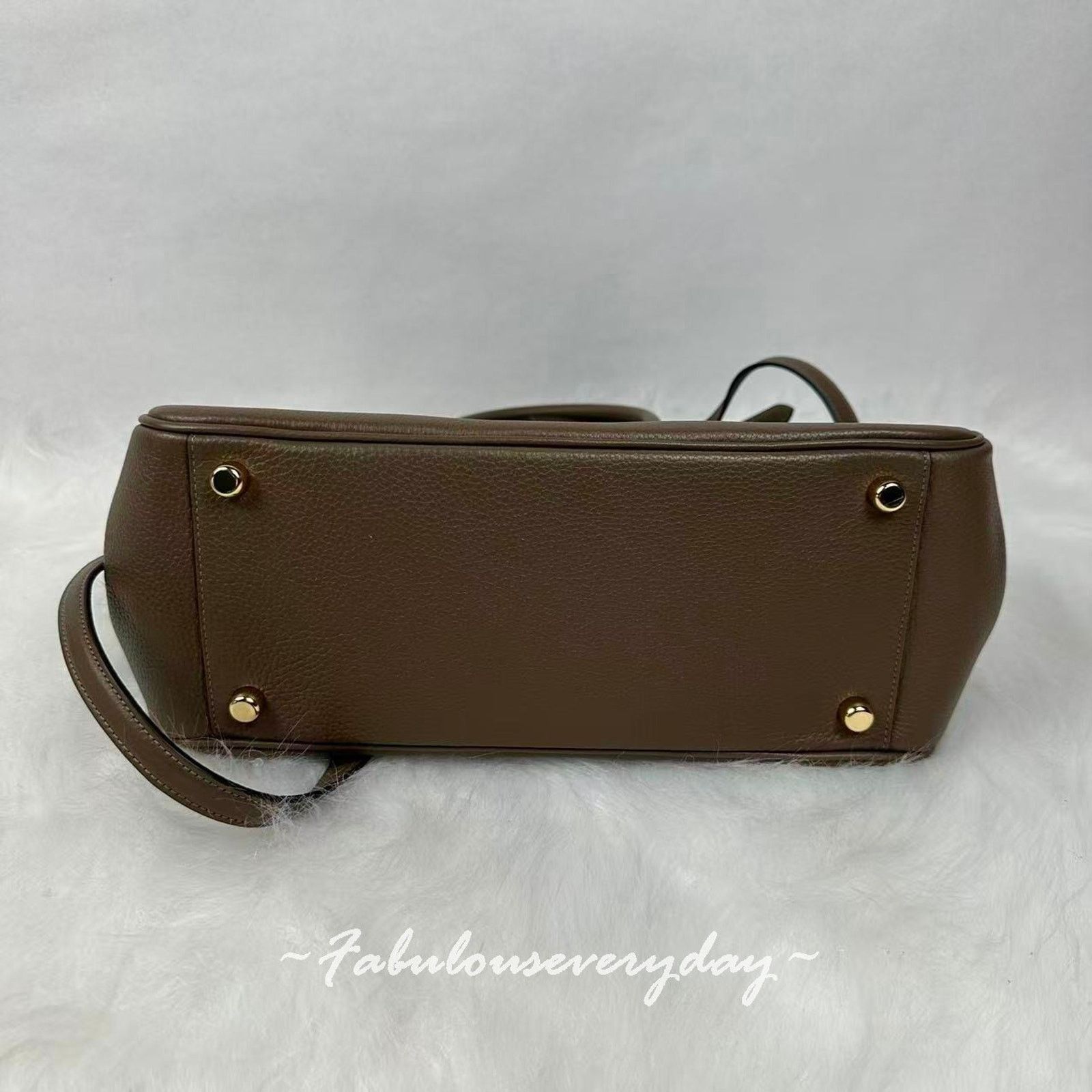 Coach Coach Savannah Carryall Crossbody Leather/Gold/Dark Stone Size ONE SIZE - 6 Thumbnail