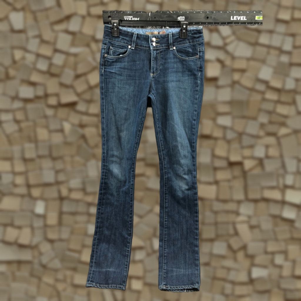 Paige Paige Hidden Hills Jeans Skinny Womens Medium Blue 28 Regular Denim ZIP Pockets 5-Pocket Style Modern Classic Vintage No? Size 28" / US 6 / IT 42 - 1 Thumbnail