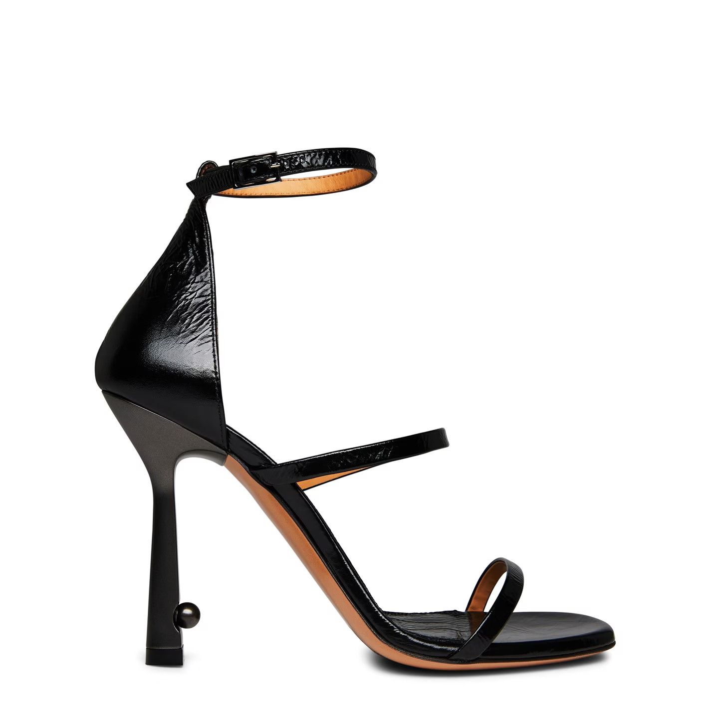Off-White o1g2r1mq0125 Lollipop Leather Sandals in Black Size US 9 / IT 39 - 1 Thumbnail