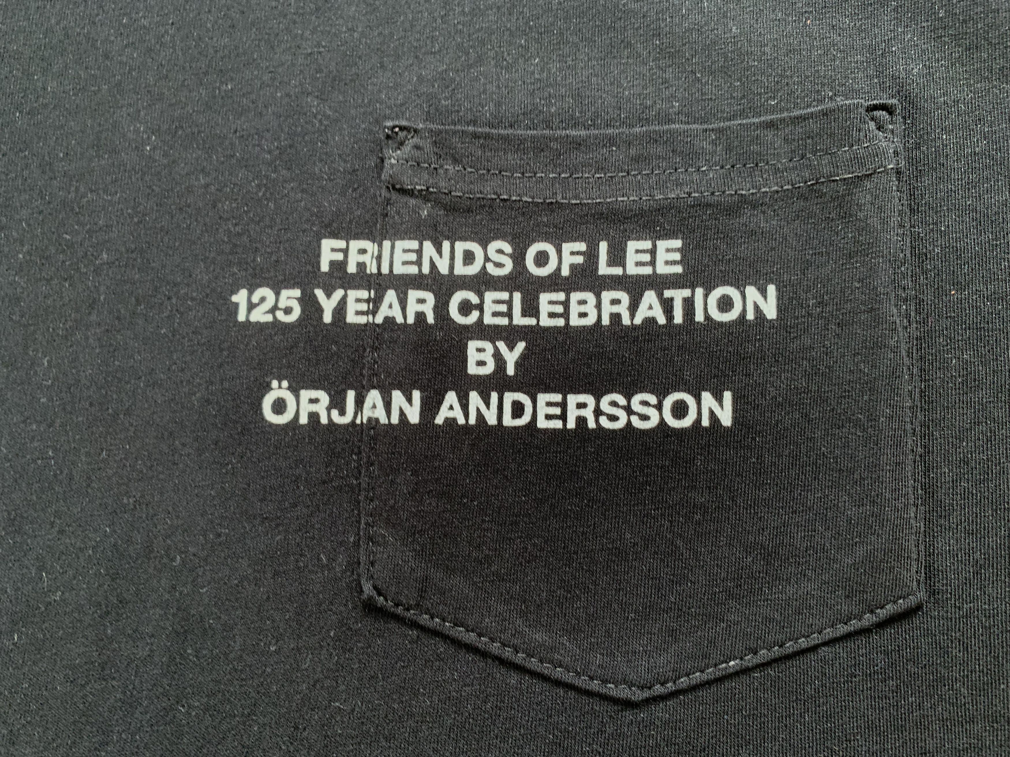Lee × Vintage Rare Lee Orjan Andersson Black Pocket T Shirt Size US L / EU 52-54 / 3 - 5 Thumbnail
