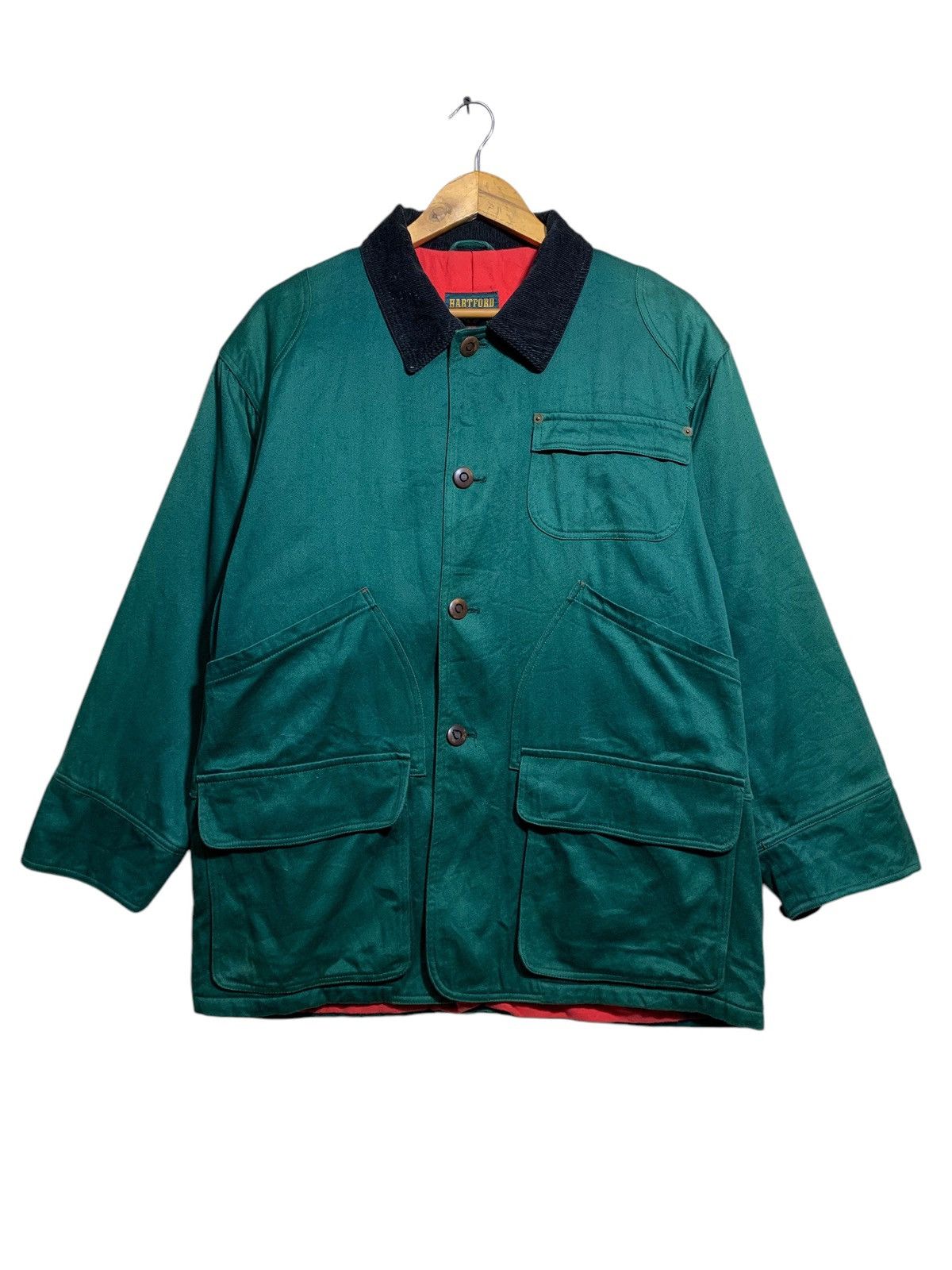 Hartford 🔥HARTFORD GREEN HUNTING JACKETS SAMPLE Size US L / EU 52-54 / 3 - 2 Thumbnail