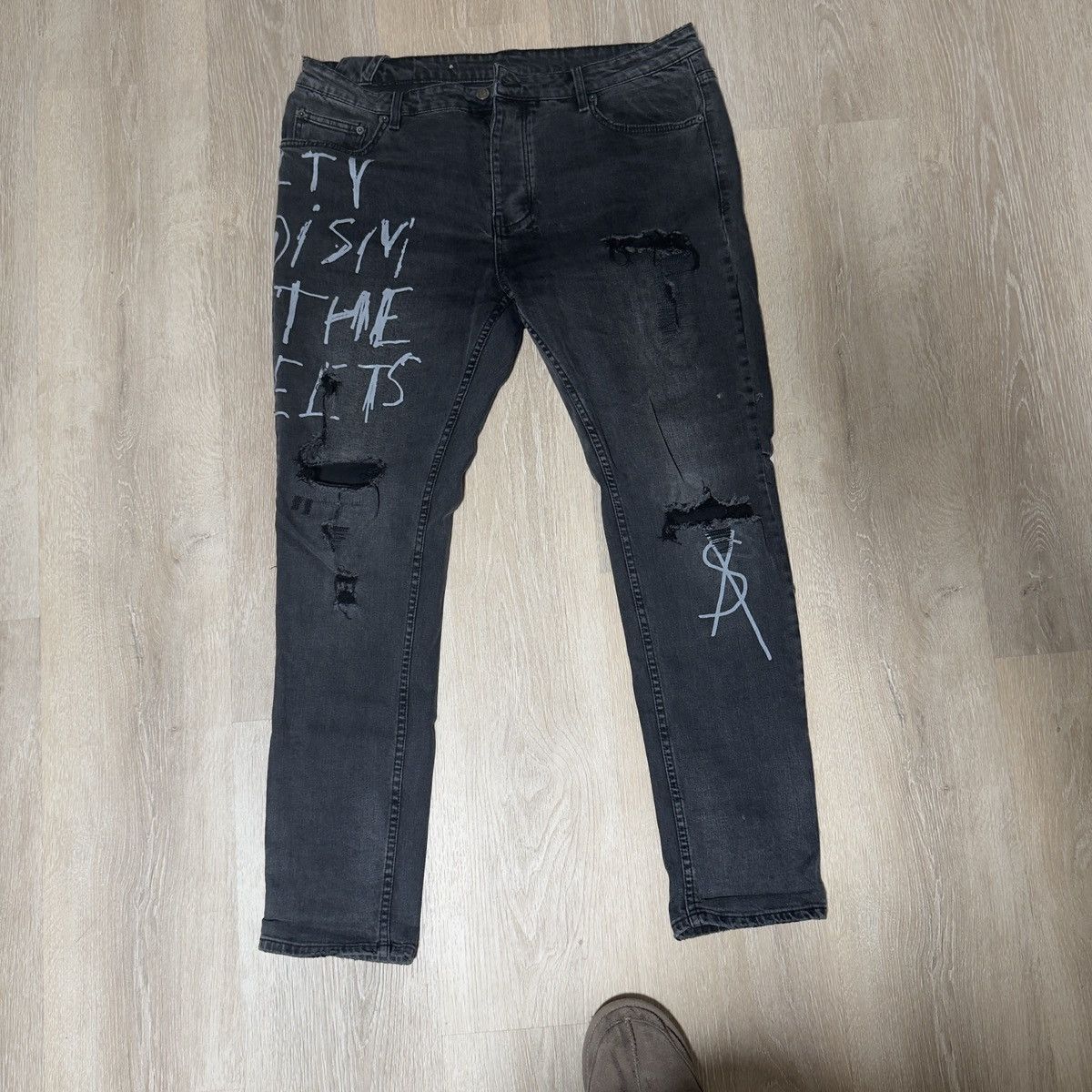 Ksubi Ksubi Citch Graffiti Jeans 38 Waist Size US 38 / EU 54 - 2 Thumbnail