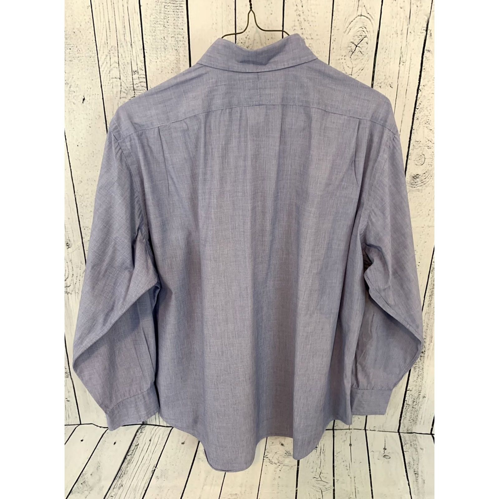 Polo Ralph Lauren Polo Ralph Lauren PHILIP Long Sleeve Button Front Shirt Blue 17 34/35 Dress Shirt Men Size US XL / EU 56 / 4 - 3 Thumbnail