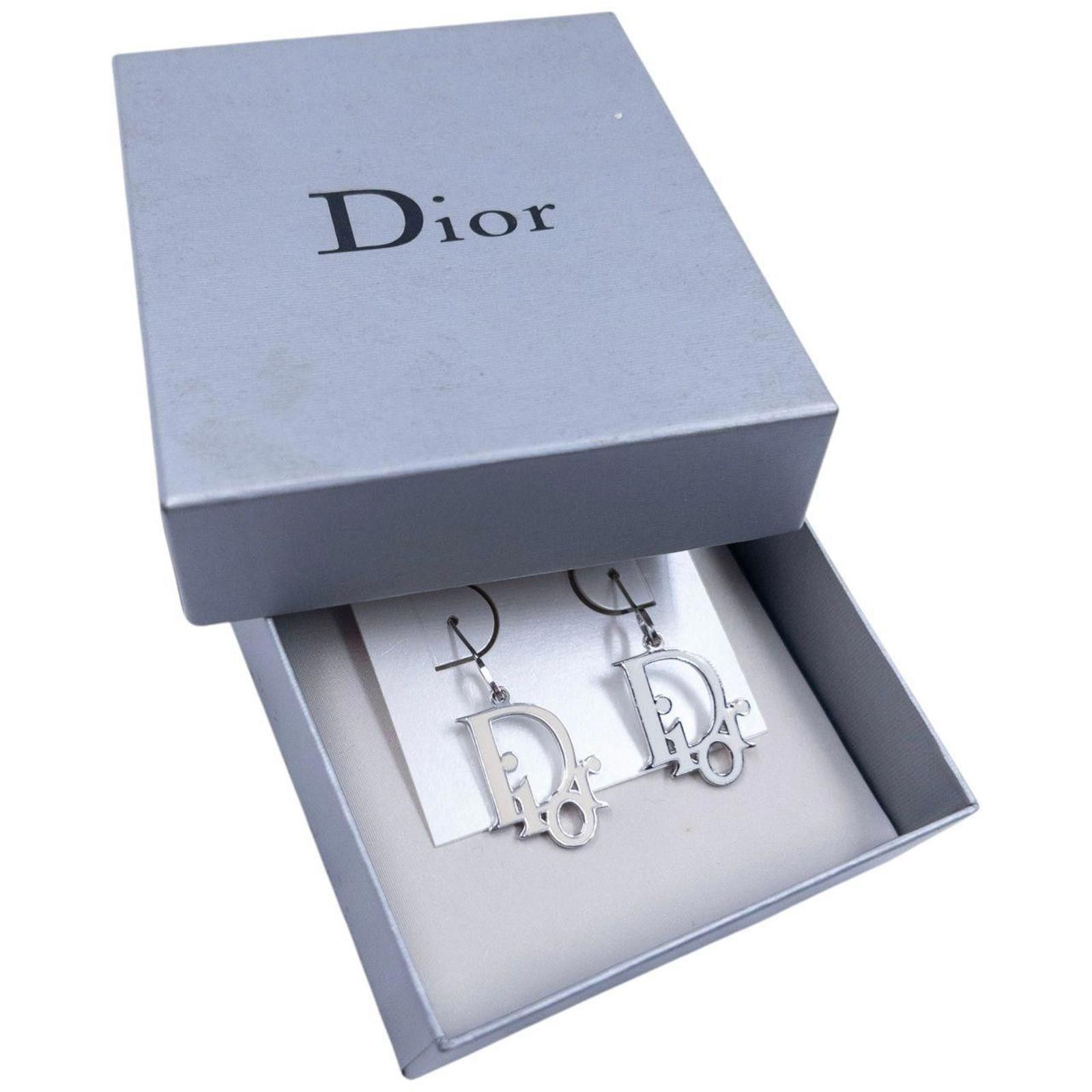 Dior Vintage Dior Logo Earrings Size ONE SIZE - 7 Thumbnail
