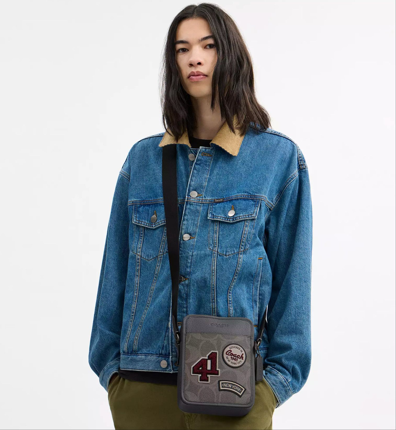 Coach Sullivan Crossbody Bag In Maxi Signature Canvas With Patches Size ONE SIZE - 7 Thumbnail