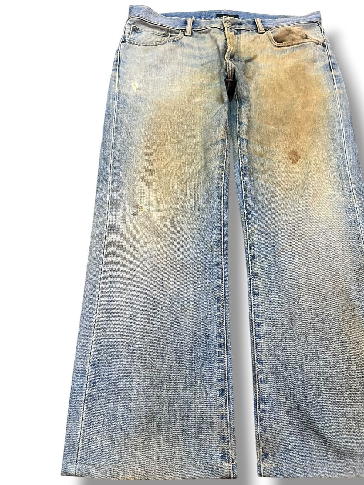 Uniqlo Vintage Uniqlo Mudwash Wide Leg Denim Size US 35 - 3 Thumbnail