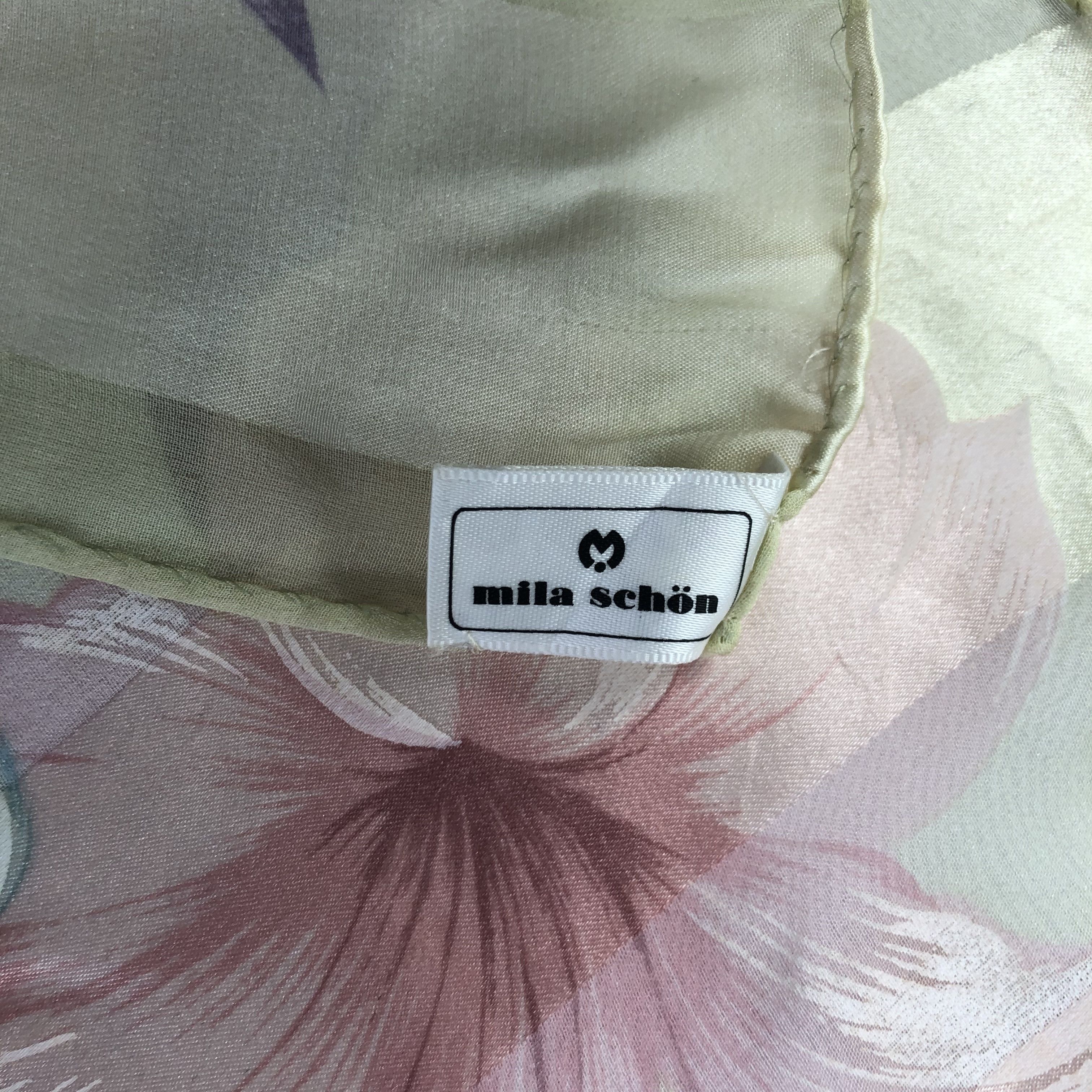 Mila Schon × Vintage Vintage Mila Schon Silk Scarf Size ONE SIZE - 6 Thumbnail