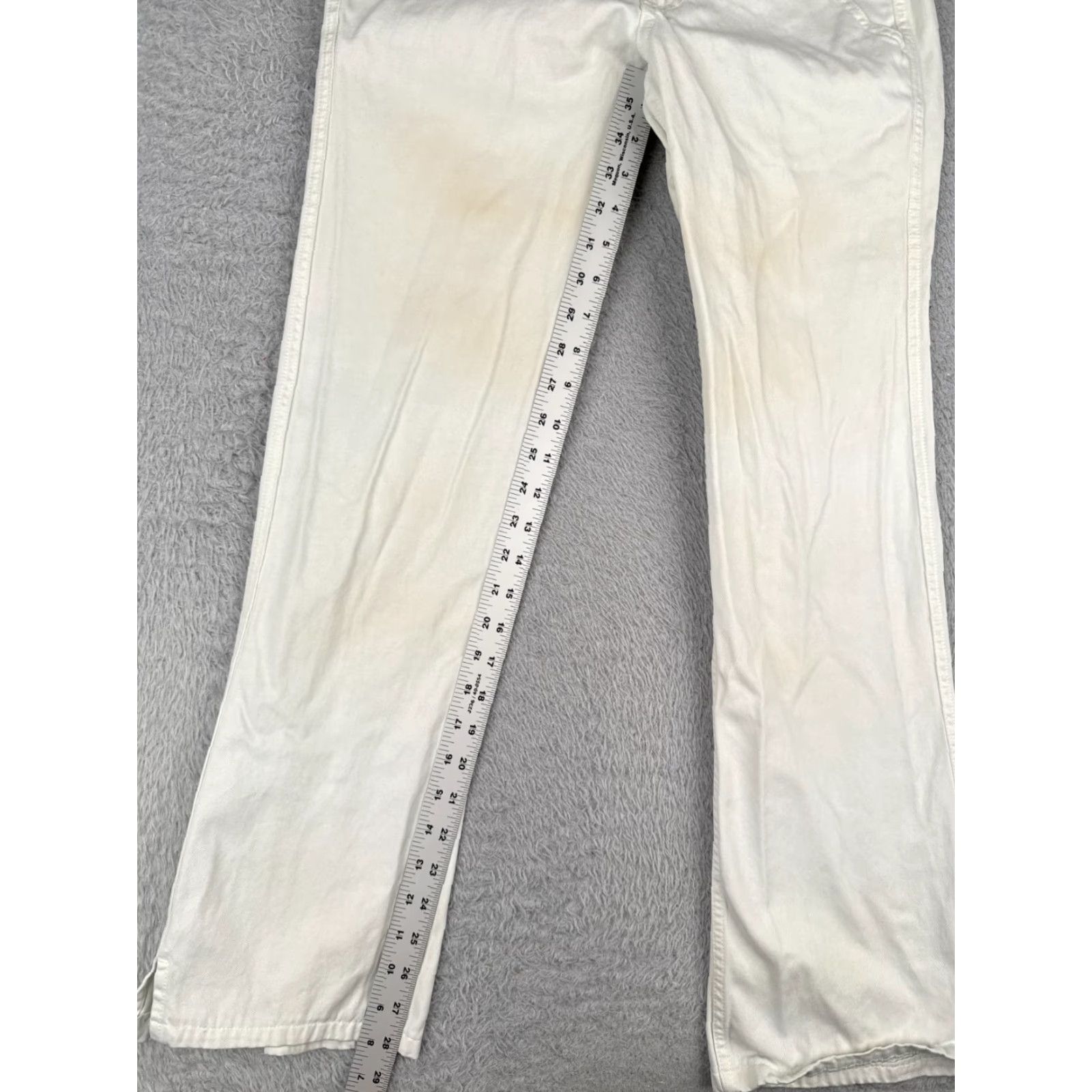 Lucky Brand VINTAGE Lucky Brand Jeans Women 0 White Juliet Chino 100% Cotton Bootcut READ ME Size 25" / US 0 / IT 36 - 7 Thumbnail