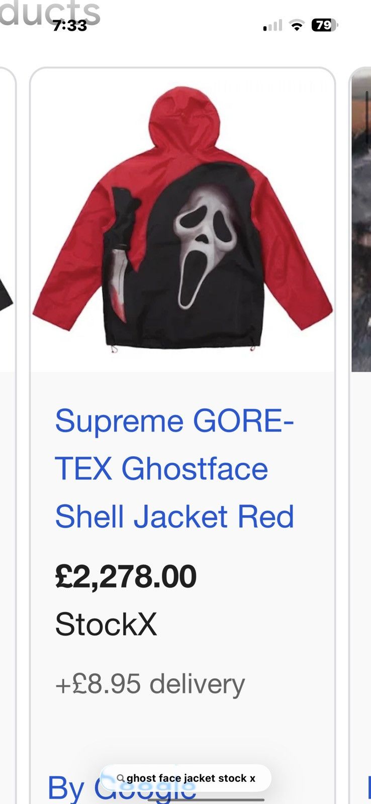 Supreme Supreme GORE-TEX Ghostface® Scream Shell Jacket Size US S / EU 44-46 / 1 - 22 Thumbnail