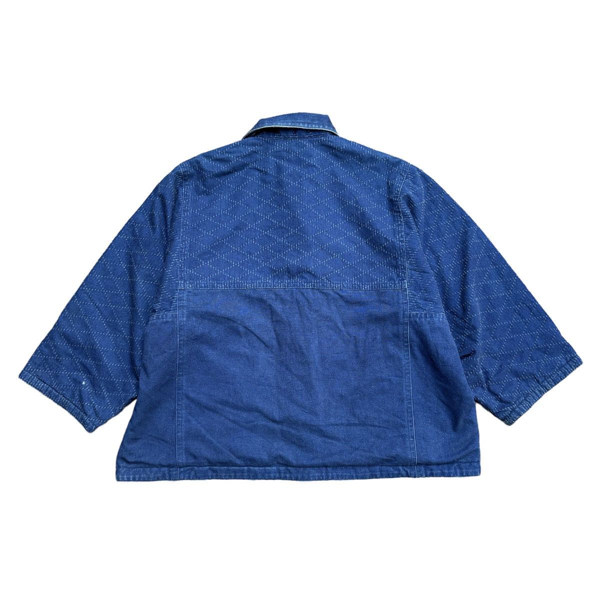 Issey Miyake Vintage Issey Miyake Sashiko Reversible Denim Jacket Size US M / EU 48-50 / 2 - 10 Thumbnail