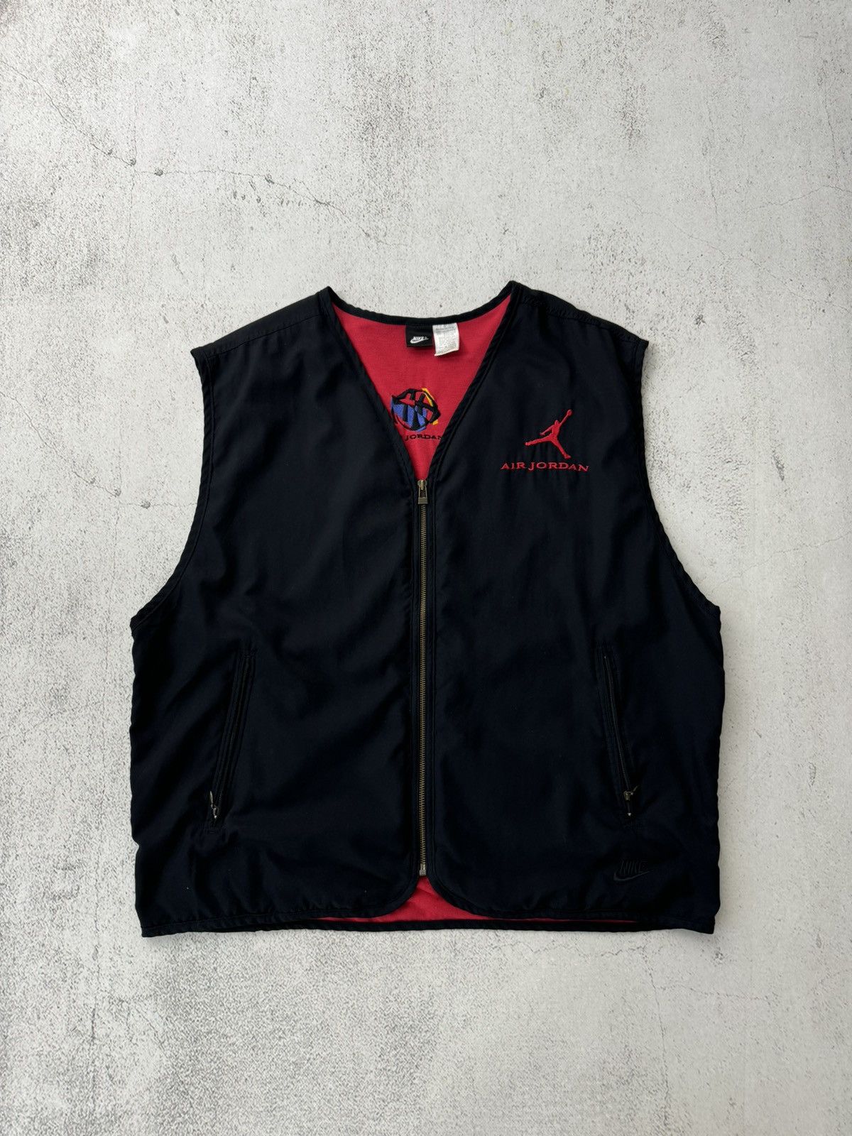 Jordan Brand × Nike × Vintage Nike Air Jordan Vintage Logo Vest Size US XL / EU 56 / 4 - 3 Thumbnail