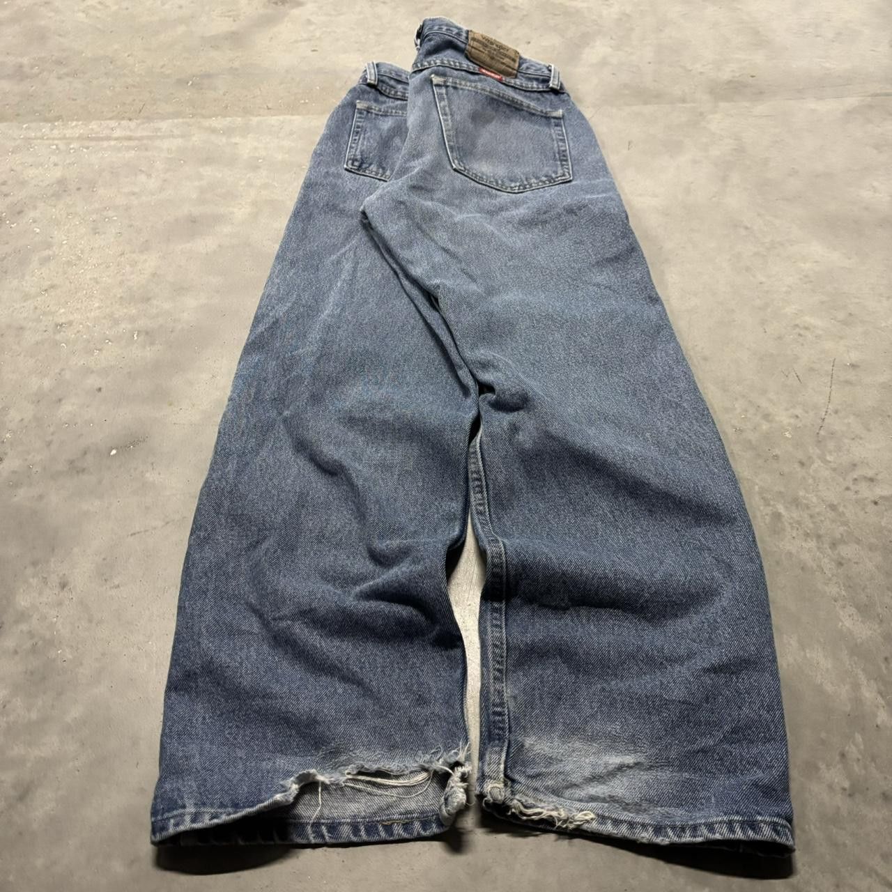 Japanese Brand × Vintage Crazy Vintage Y2K/2000s Grunge Medium Wash Essential Denim Jeans! Size US 32 / EU 48 - 4 Thumbnail