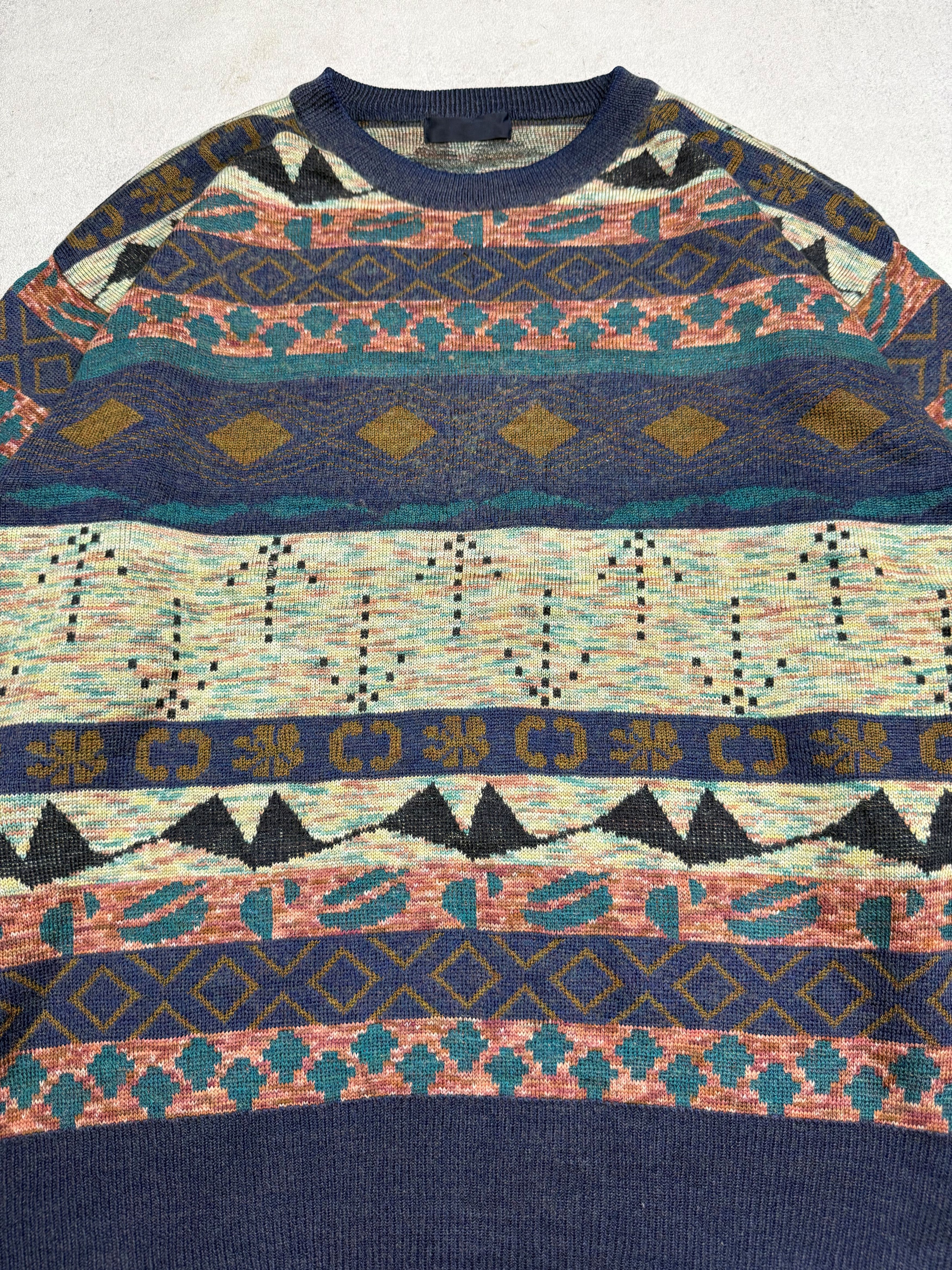 Vintage Vintage Classic Nordic Fair Isle Knit Sweater 3D Size US M / EU 48-50 / 2 - 5 Thumbnail