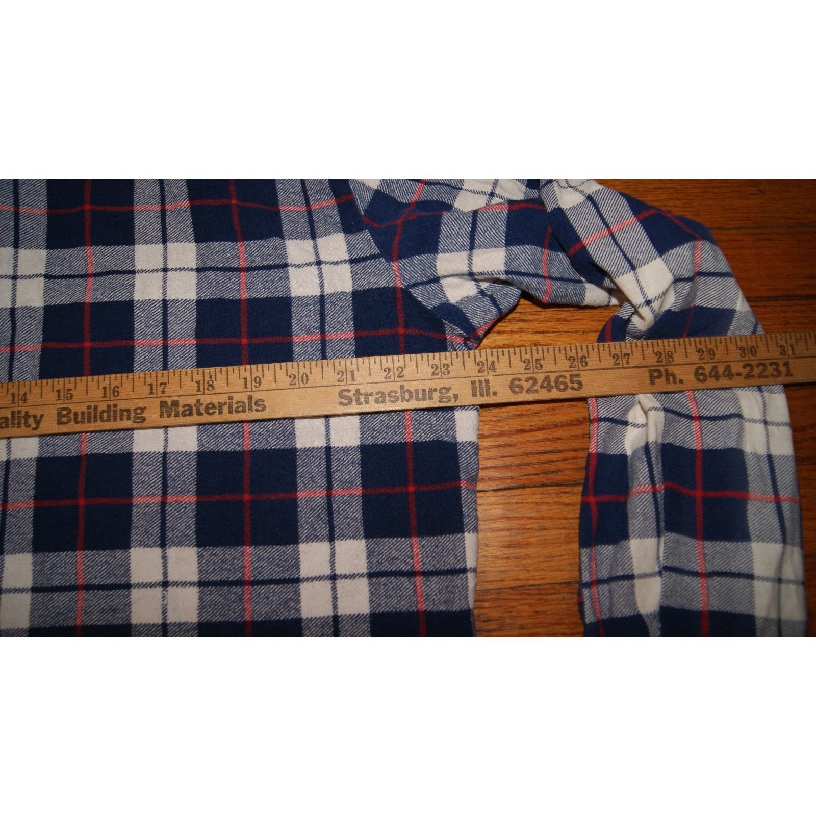 Vintage VTG Towncraft Jc Penney Blue Plaid Flannel Shirt Mens Large Size US L / EU 52-54 / 3 - 8 Thumbnail