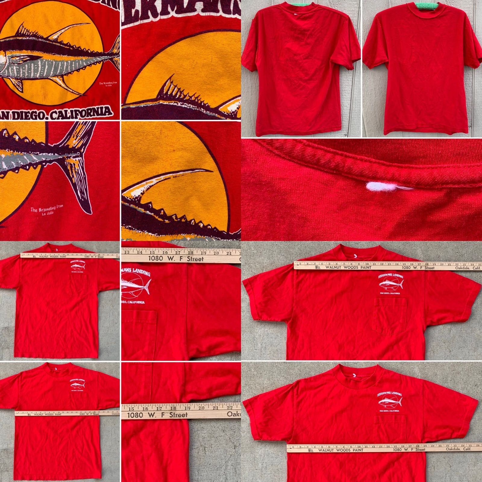 Vintage VINTAGE Fishermans Landing San Diego California pocket tee graphic t shirt worn Size M Size US M / EU 48-50 / 2 - 8 Thumbnail