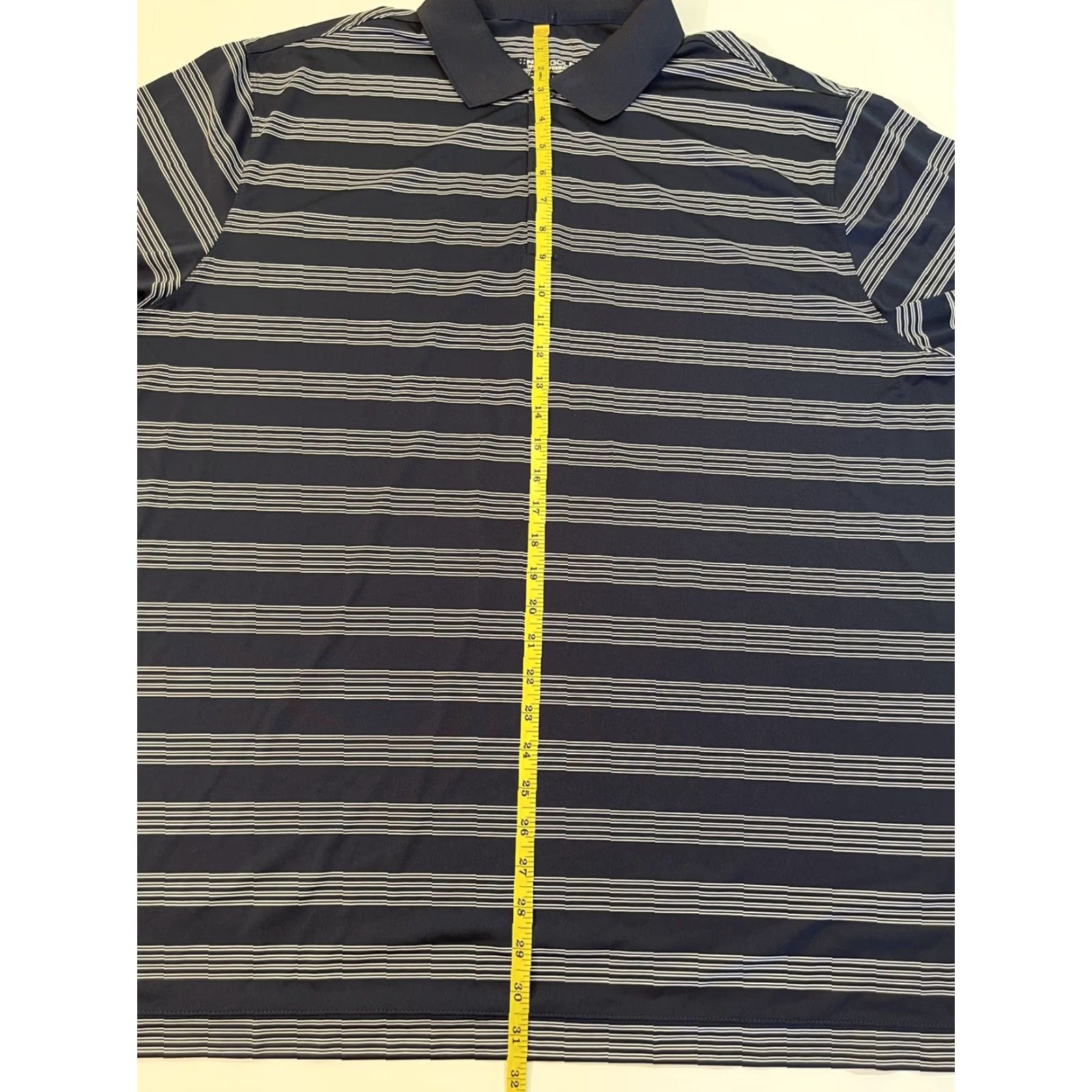 Nike Nike Golf Polo Shirt Mens Dri-Fit Stretch Striped Blue Collar Button XXL Short Sleeve Casual Size US XXL / EU 58 / 5 - 6 Thumbnail