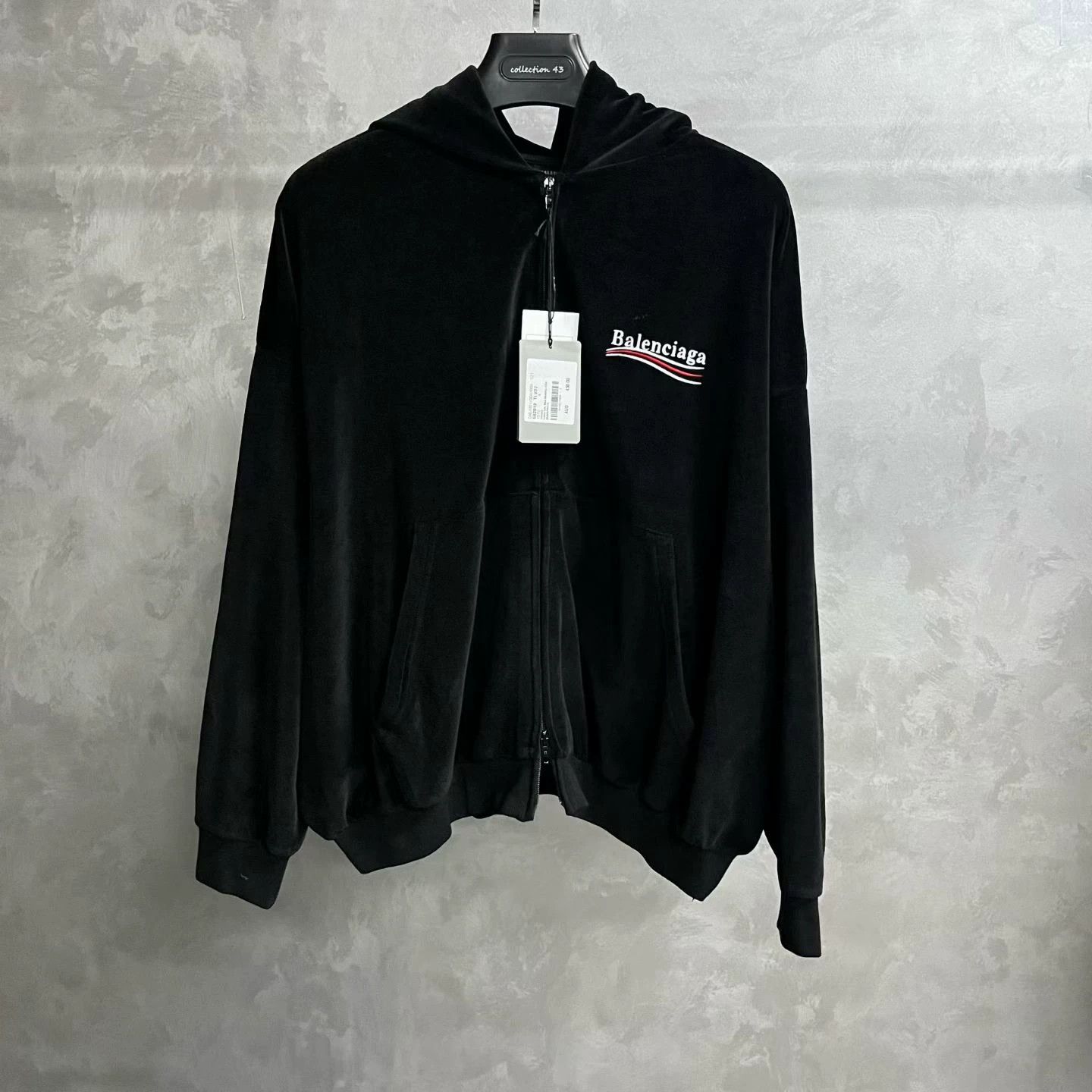 Balenciaga Balenciaga Logo Print Hooded Sweatshirt Size US S / EU 44-46 / 1 - 1 Thumbnail