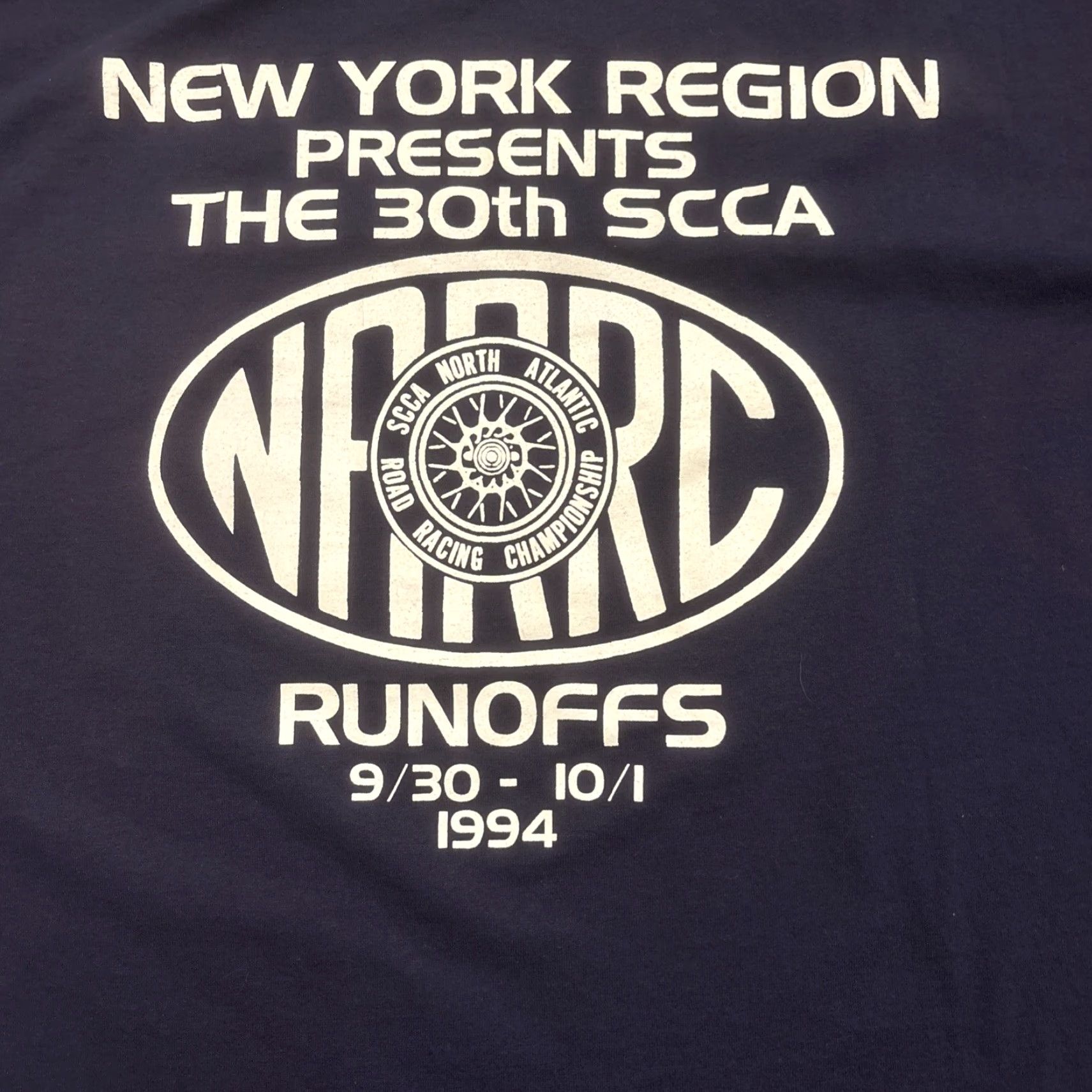 Hanes VINTAGE New York Region 1994 SCCA Runoffs Racing Championship T Shirt XXL Size Blue Hanes Men Crew Neck 90s Classic Racing Size US XXL / EU 58 / 5 - 2 Thumbnail
