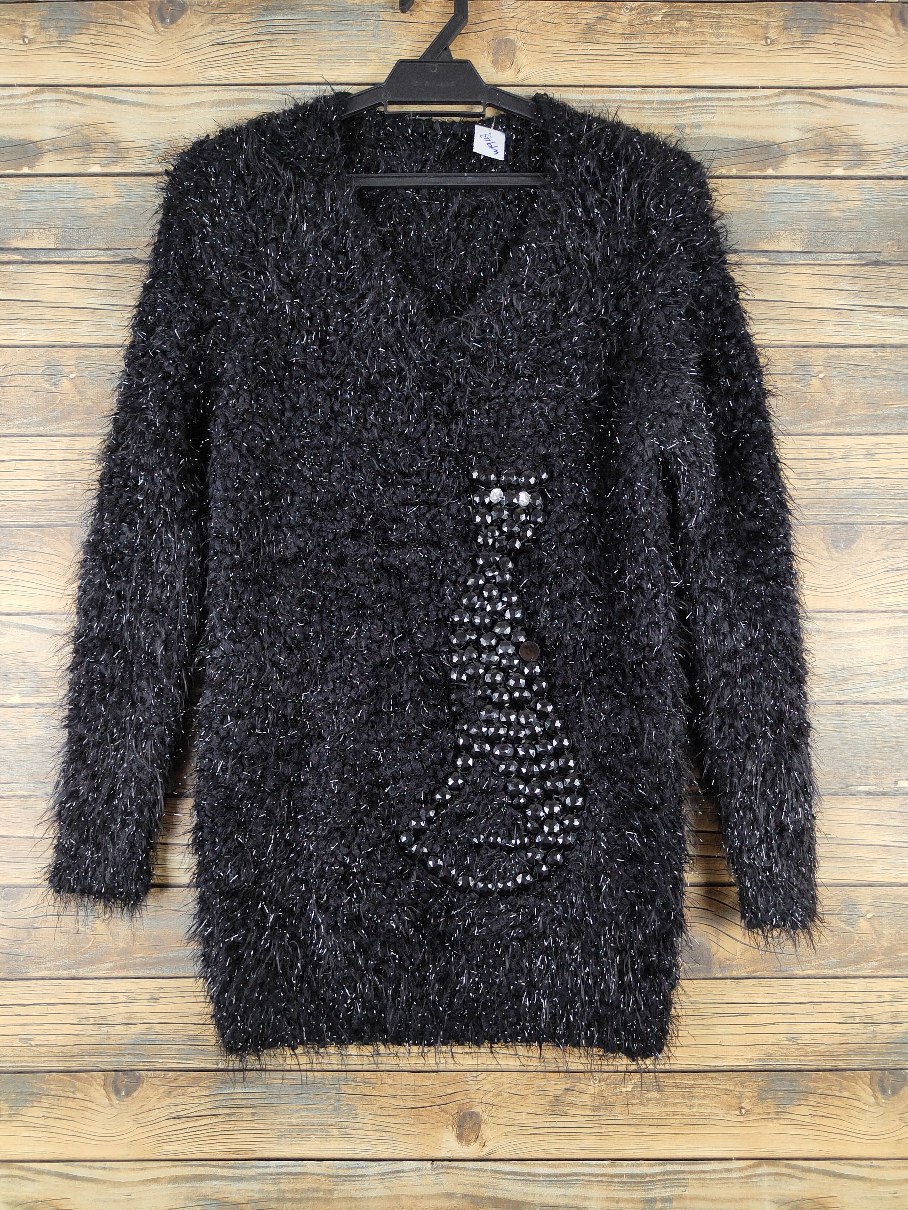 Japanese Brand Japanese Brand Black Shag Shaggy Fur Mohair Knitwear #W1943 Size M / US 6-8 / IT 42-44 - 1 Thumbnail