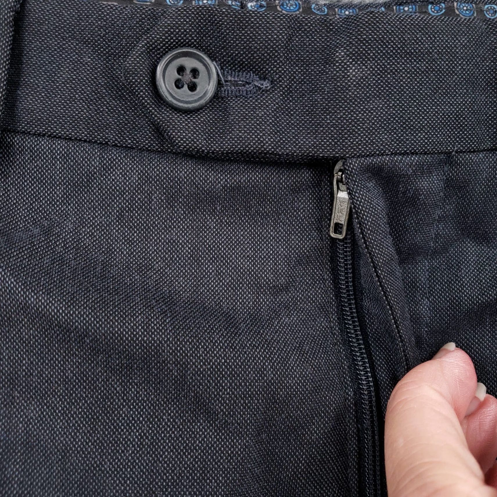 Michael Kors Michael Kors Dress Pants Mens 38x34 Gray Mid-Rise Straight Leg Business Casual Dress Pants Size US 38 / EU 54 - 7 Thumbnail
