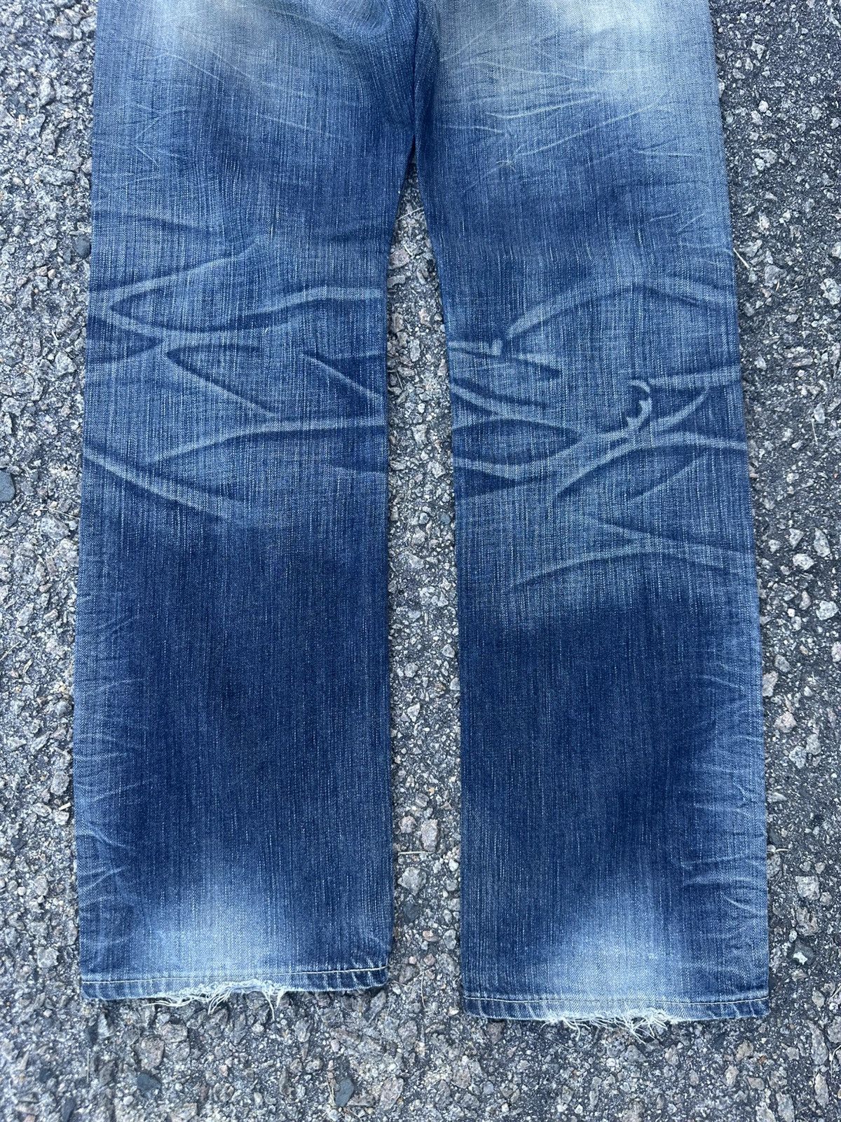 Edwin 💥Crazyyy Edwin Blue Trip FLARE 503 Japan Denim Size US 32 / EU 48 - 13 Thumbnail