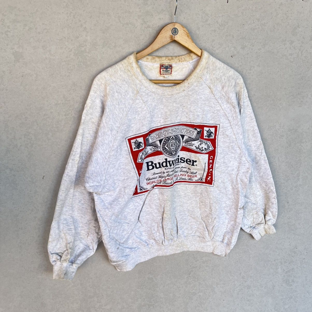 Other Vintage Budweiser Big Printed Crewneck Sweatshirt Size L Size US L / EU 52-54 / 3 - 3 Thumbnail