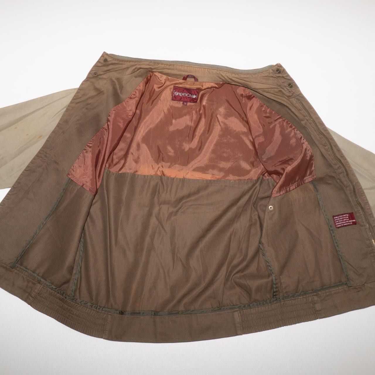 Vintage Sasson Men's Brown and Tan Jacket Size US S / EU 44-46 / 1 - 2 Thumbnail